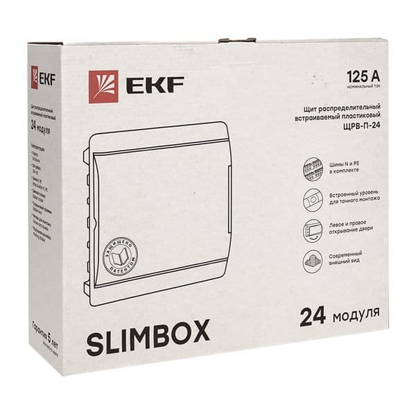Щит распределительный ЩРВ-П-24 SlimBox белая верцаIP41 PROxima