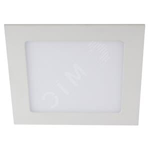 Светильник светодиодный квадратный LED 18W 220V 6500K LED 2-18-6K