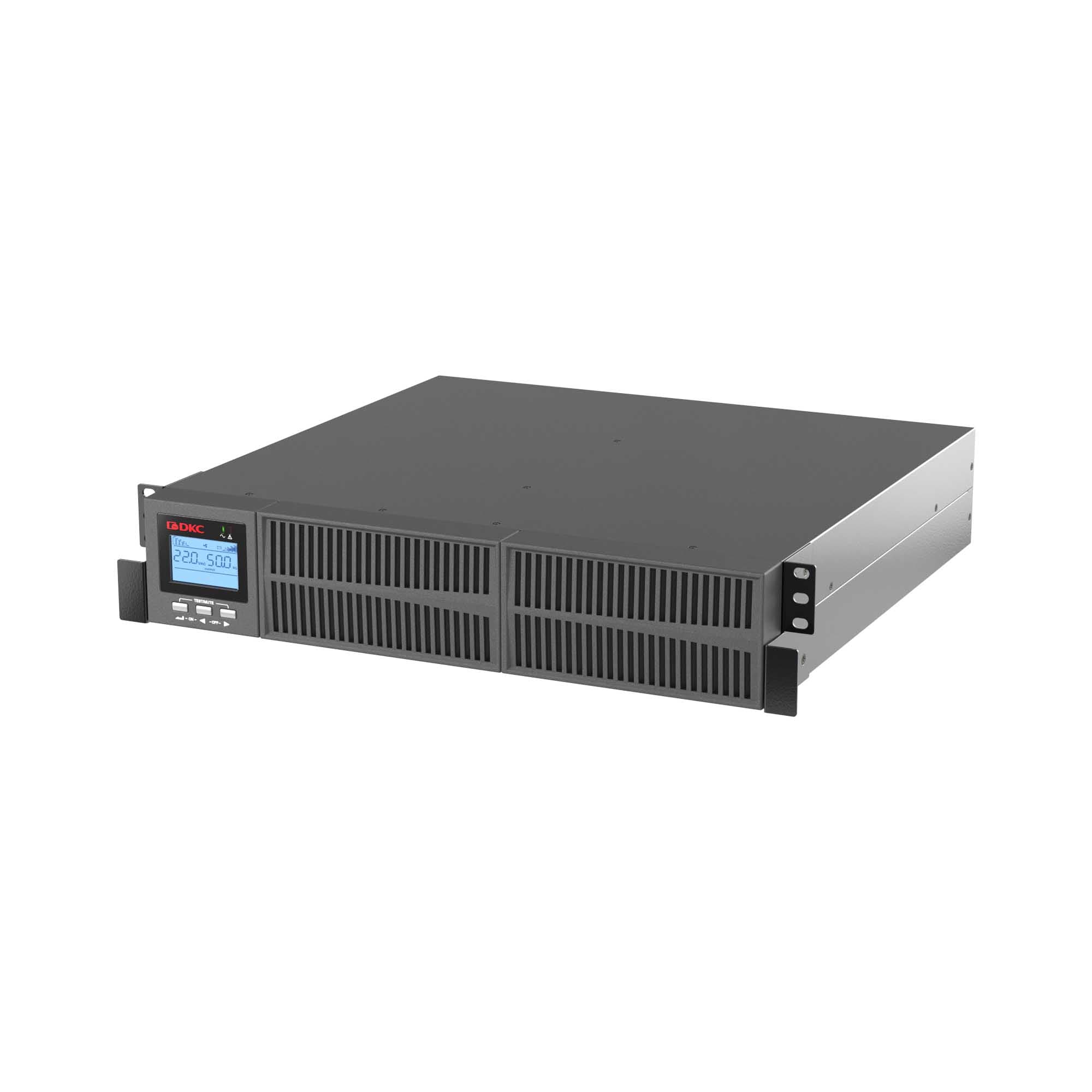 Источник бесперебойного питания Online Смолл Рэкмаунт (Small Rackmount), 2000 ВА/1800 Вт, 1/1, 8xIEC C13, EPO, USB, RS-232, Rack 2U, з/у 1А, 4x9Ач