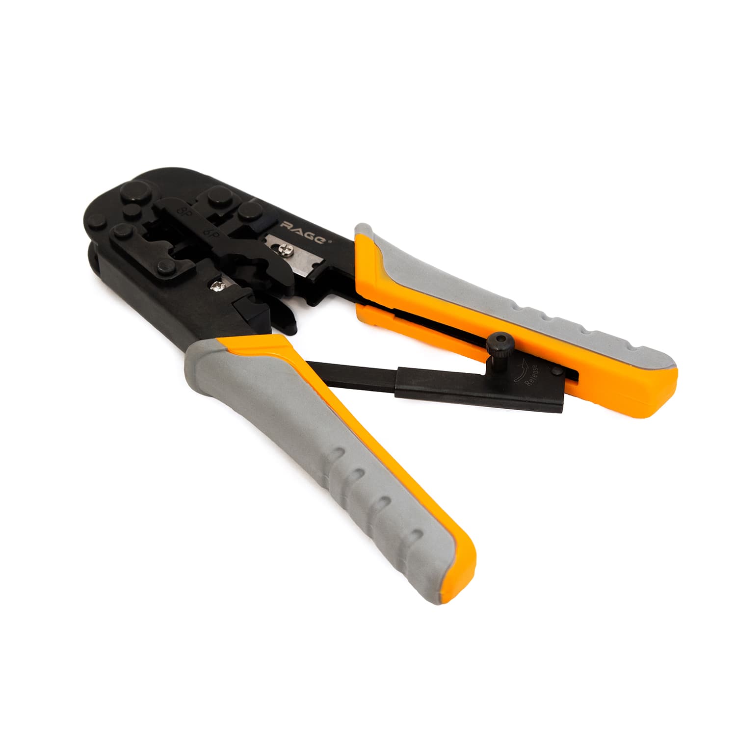 Кримпер для обжима телефонных и компьютерных клемм 4Р RJ10 6P RJ11 RJ12 и 8P RJ45