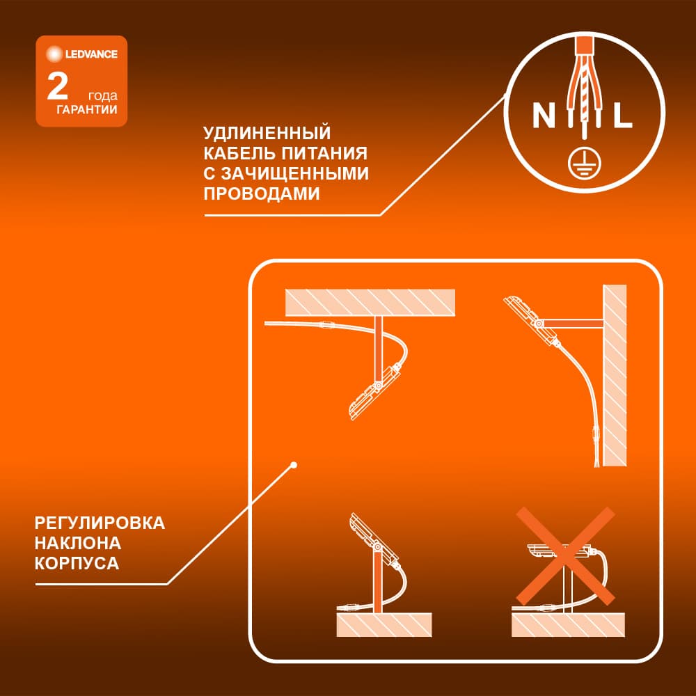 Прожектор светодиодный ДО-20Вт 6500К 2000Лм IP65
