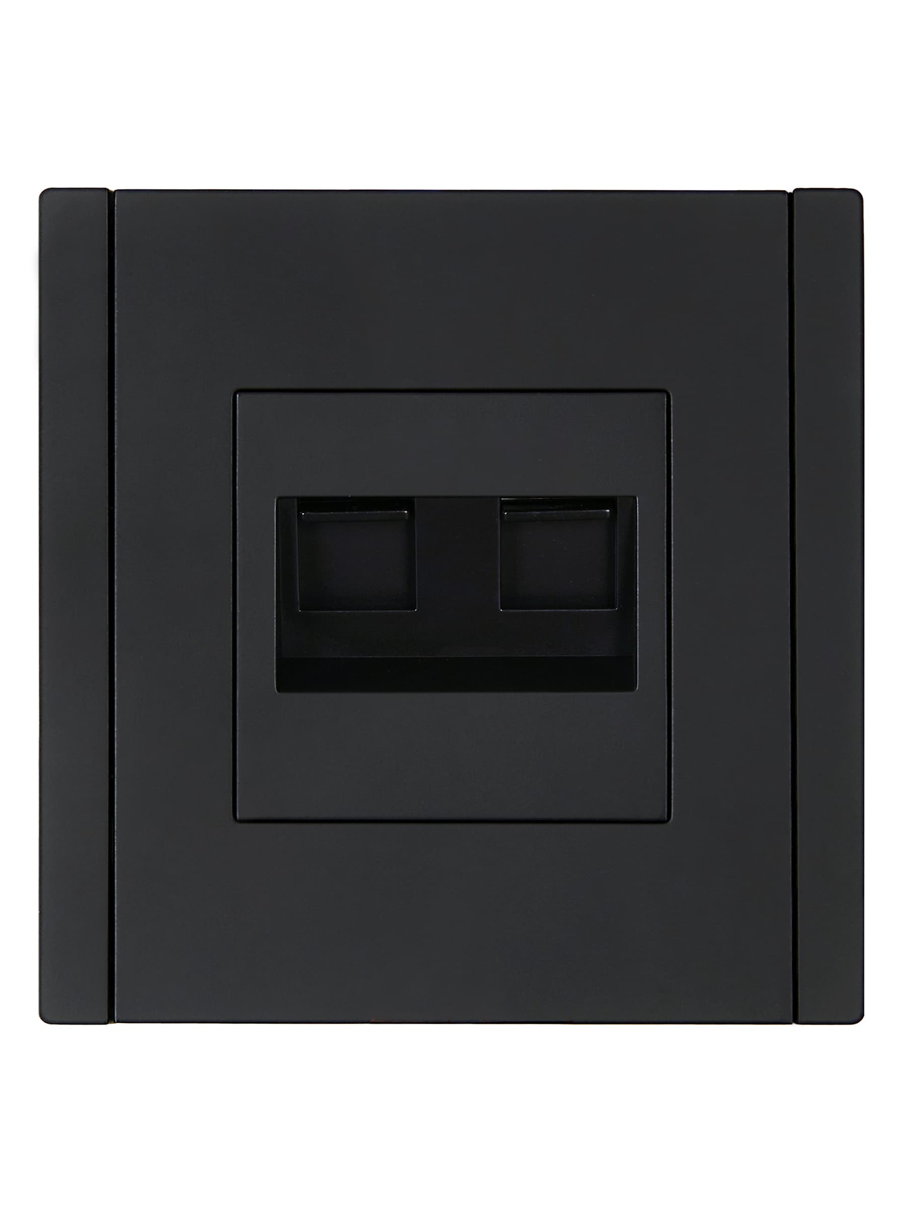 FORTE&PIANO Розетка компьютерная двойная RJ45 кат.5E FP133 черный IEK