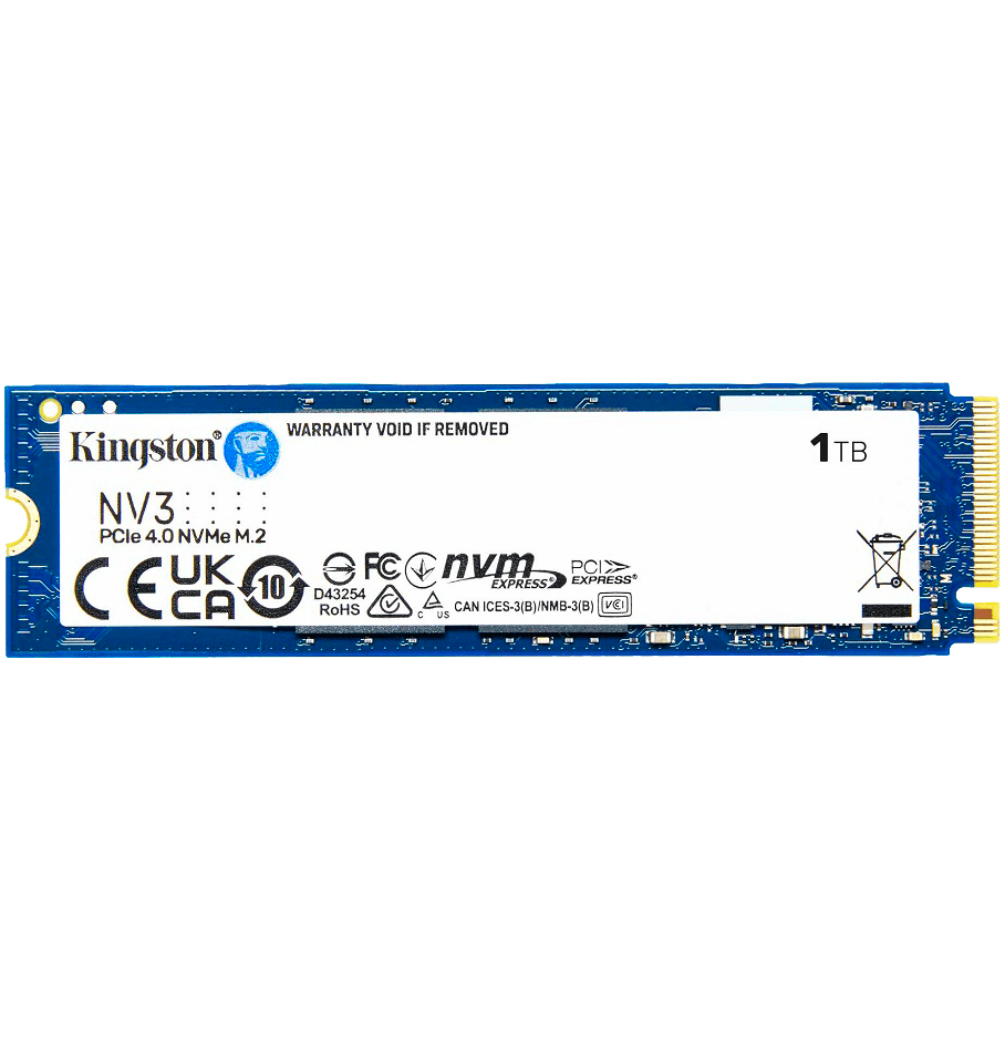 Накопитель SSD M.2 2280 1 ТБ NV3, PCIe 4.0 x4, 3D NAND, 6000/4000 Мб/с