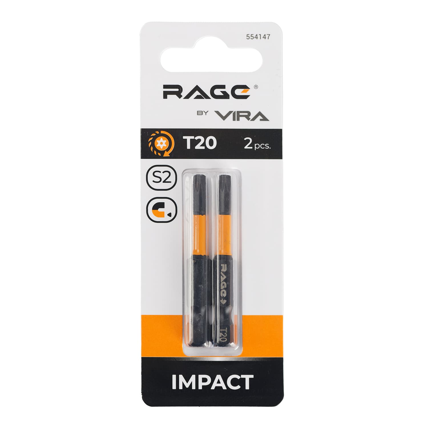 Набор бит торсионных IMPACT 2 шт TORX T20 S2 х 50 мм