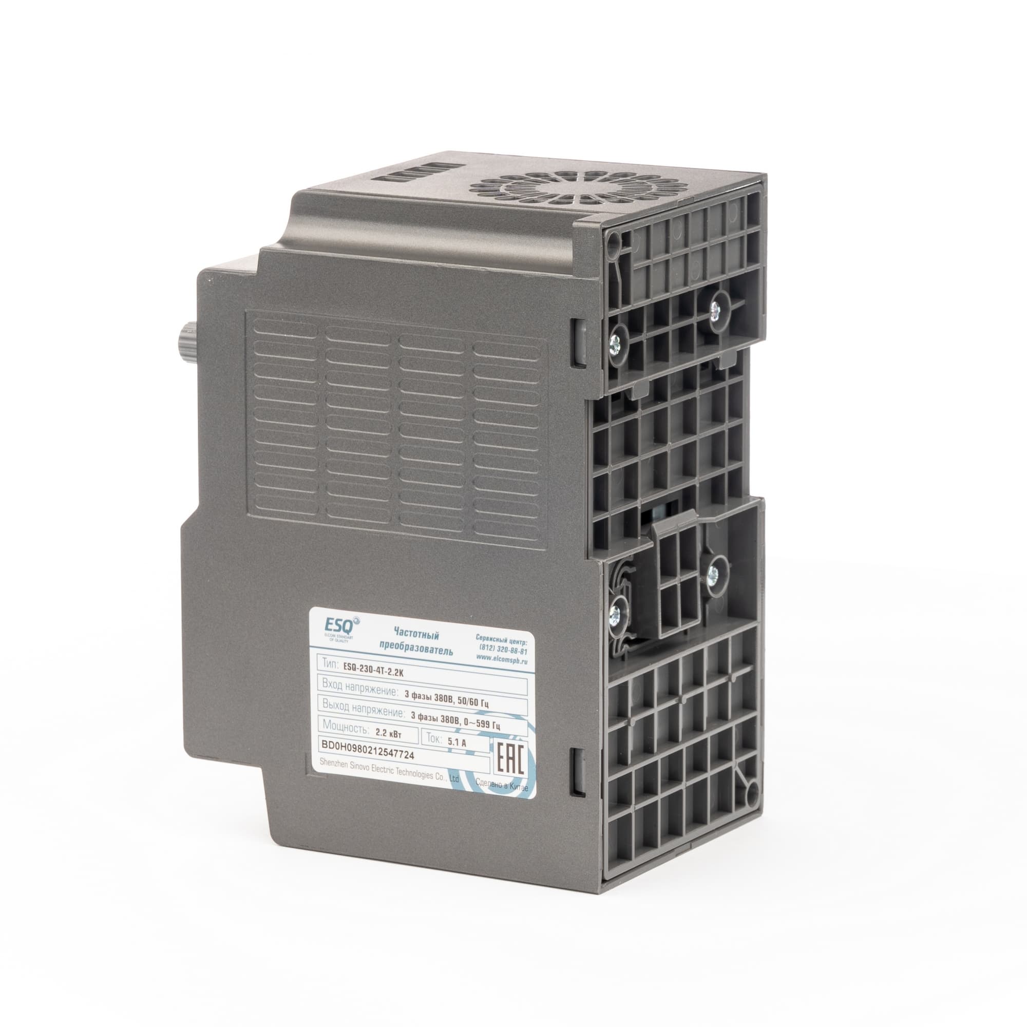 Преобразователь частоты ESQ-230-4T-2.2K 2.2 кВт, 380В