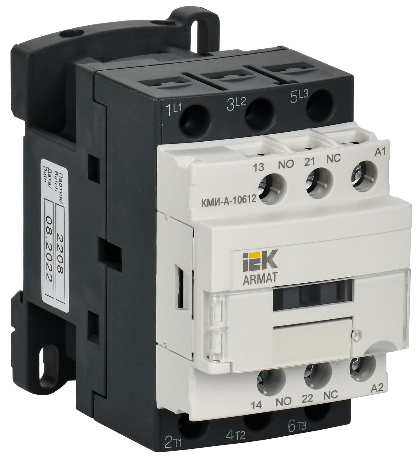 ARMAT Контактор КМИ-А-10612 LC1D 6А 230В/АС3 1NO/1NC IEK