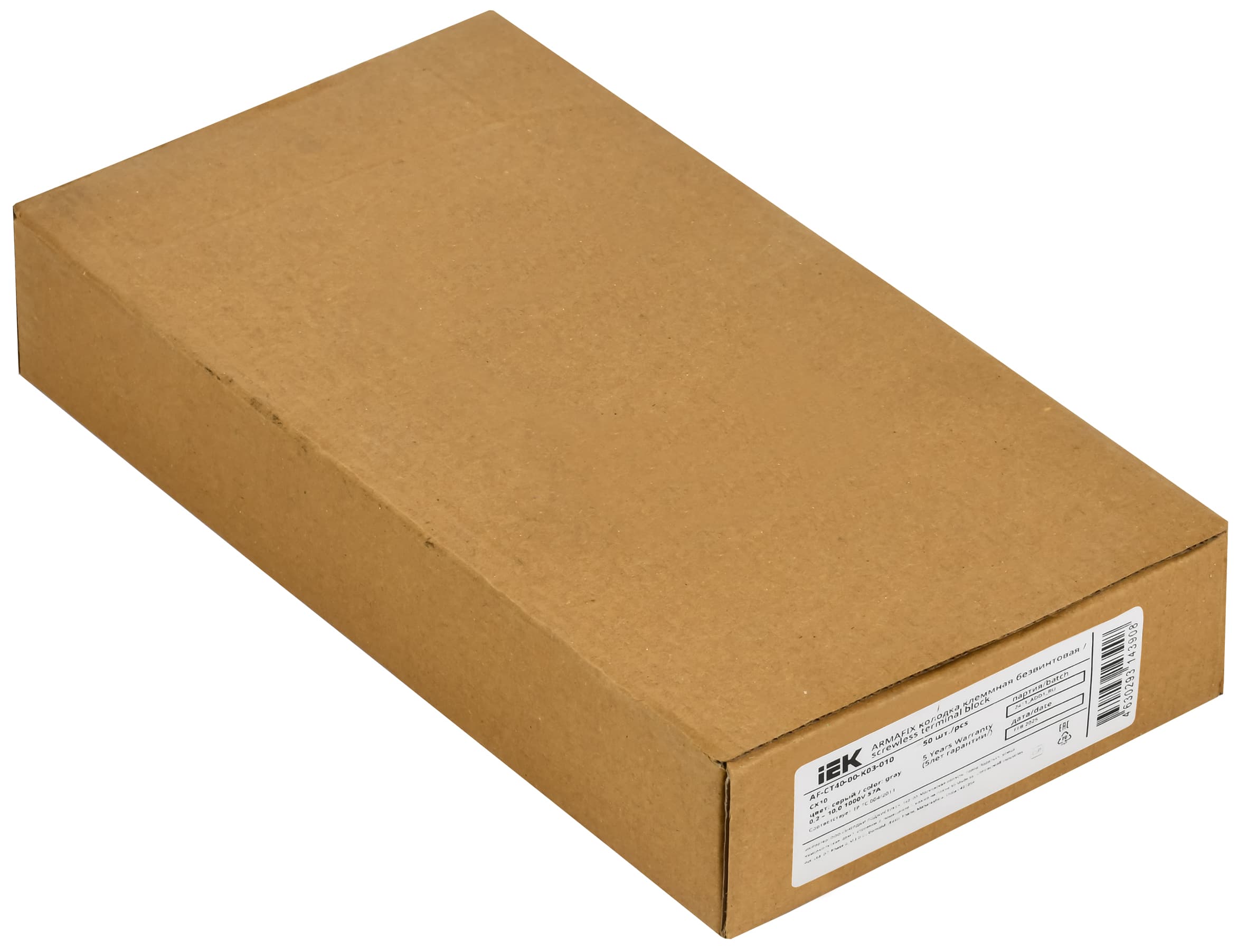 ARMAFIX Клемма пружинная CX10 10мм2 проходная серая IEK