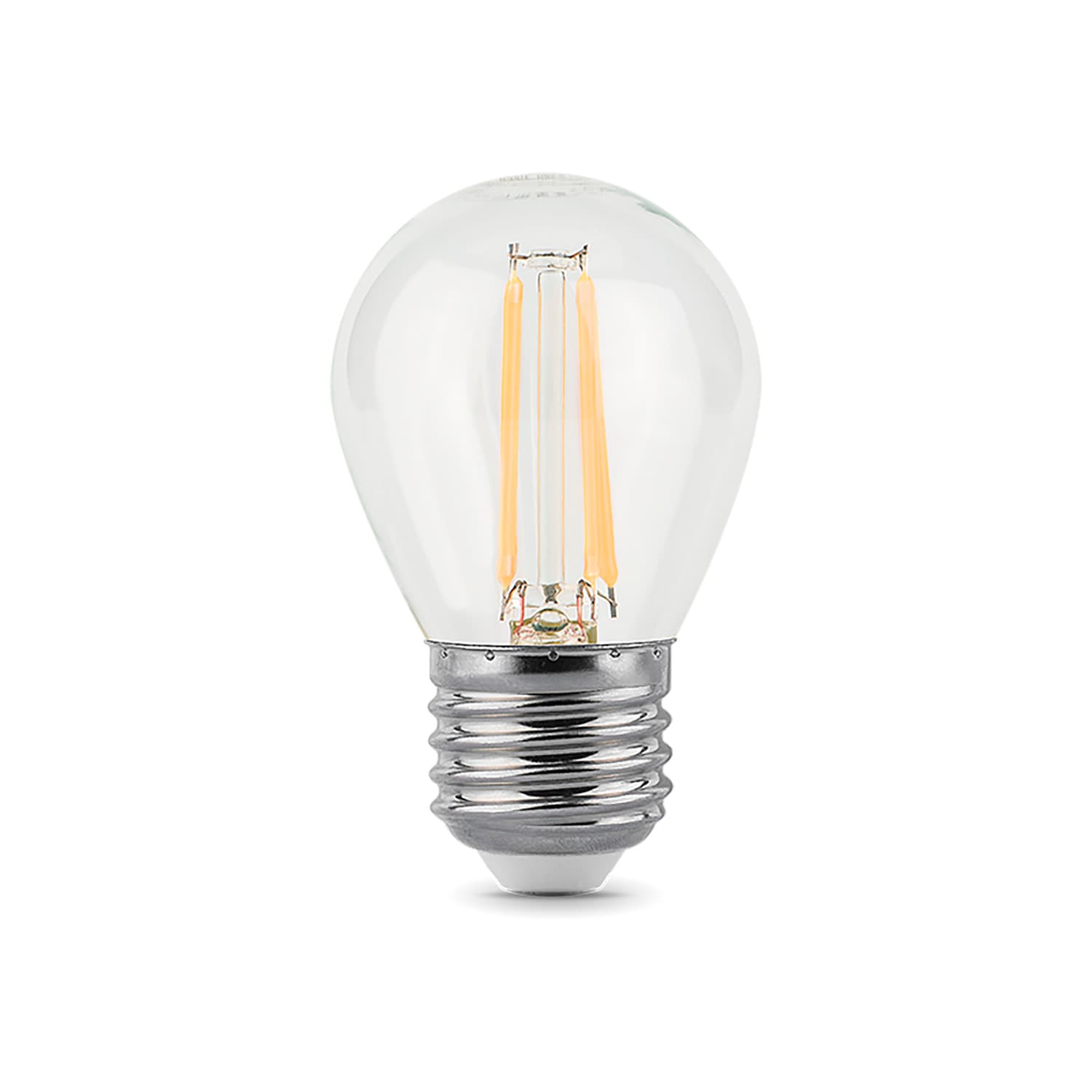 Лампа светодиодная филаментная LED 5 Вт 420 лм 2700К шар P45 теплый E27 AC 220В прозрачная колба Black Filament