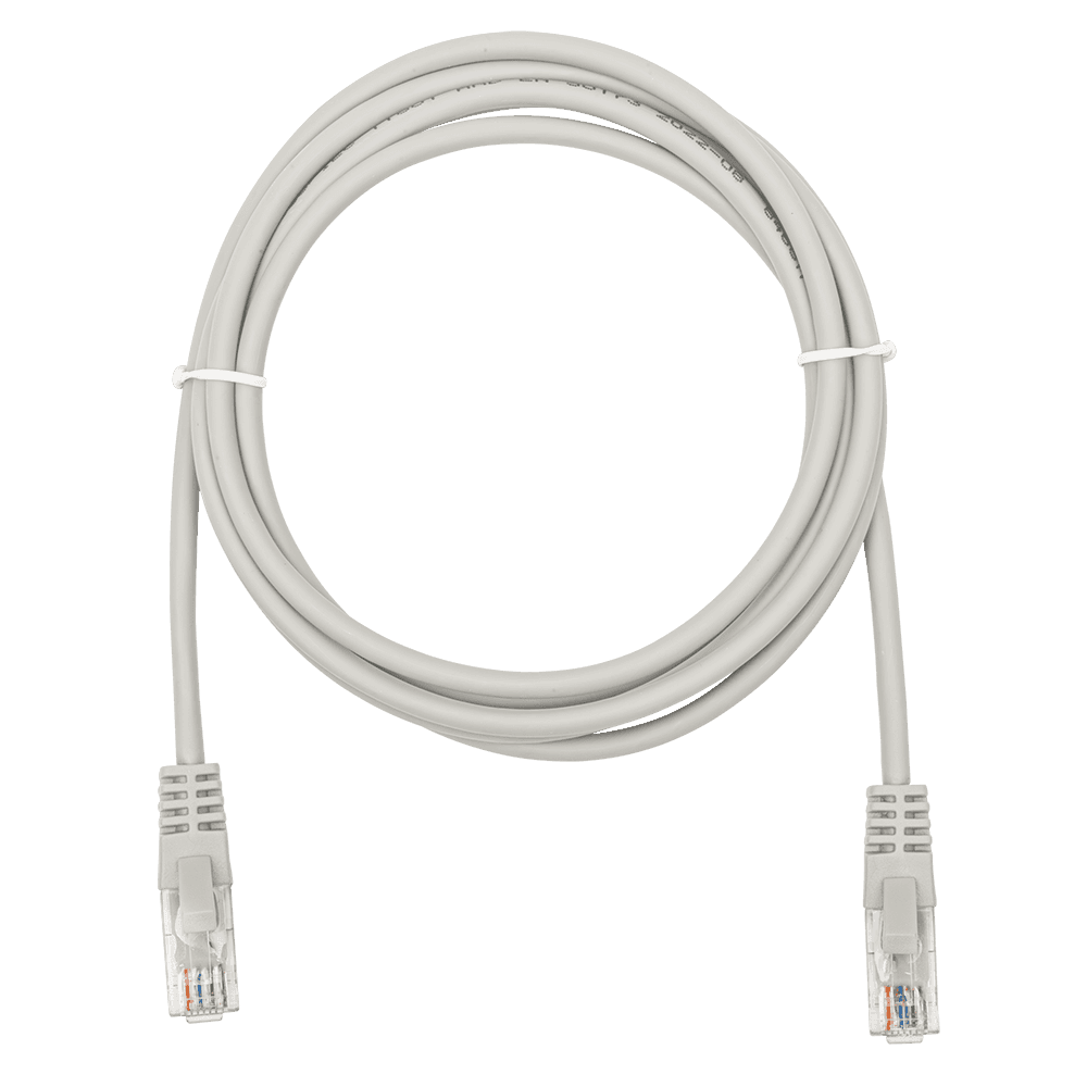 Патч-корд UTP 5e 4x2 26AWGCu LSZH серый 2м