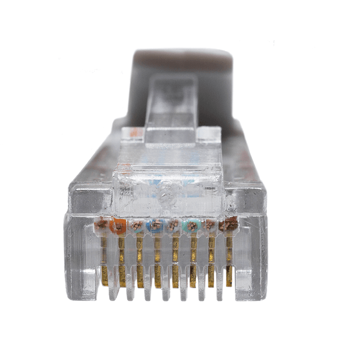 Патч-корд UTP 5e 4x2 26AWGCu LSZH серый 2м