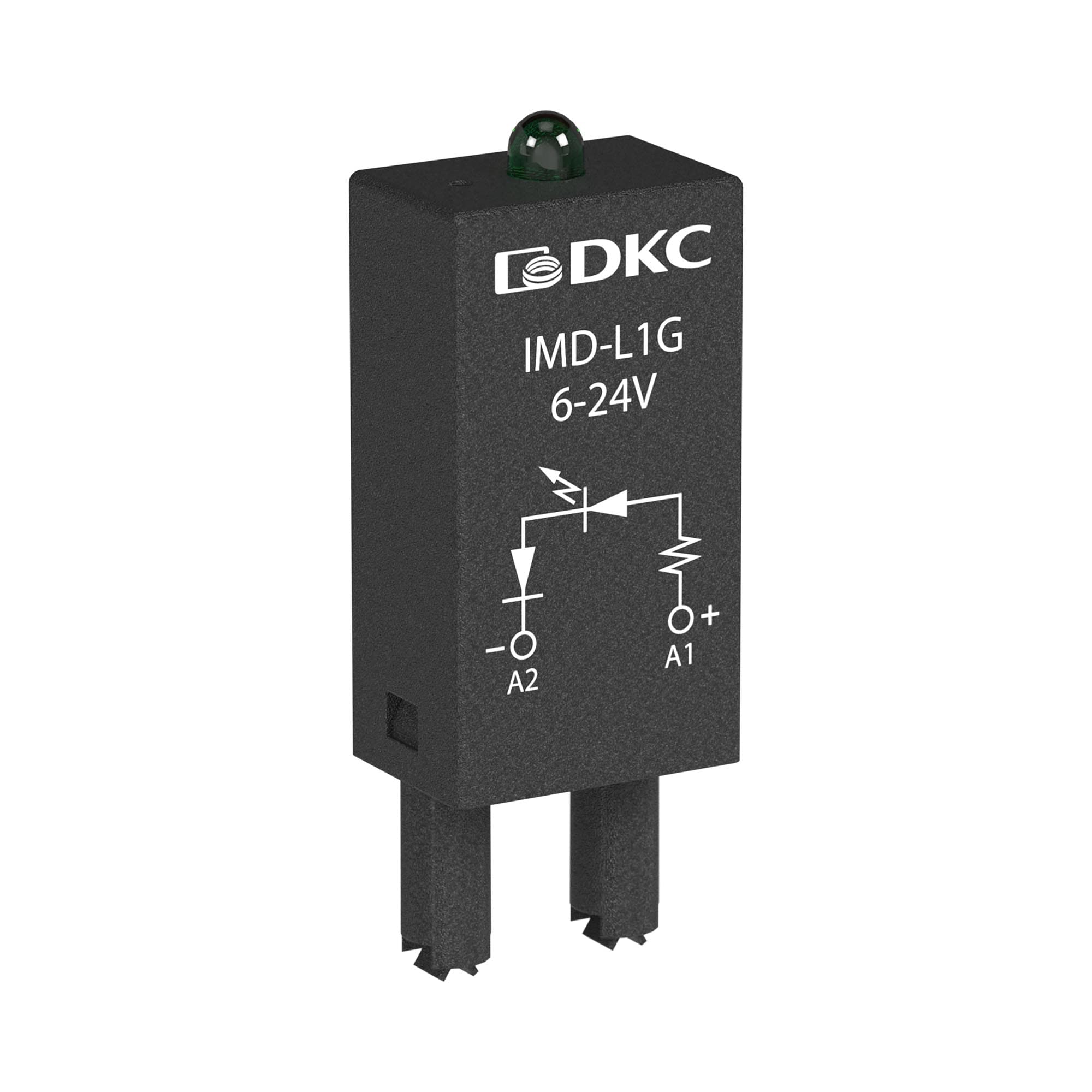Модуль индикации и защиты, LED зеленый+диод A1+, 110-240V DC