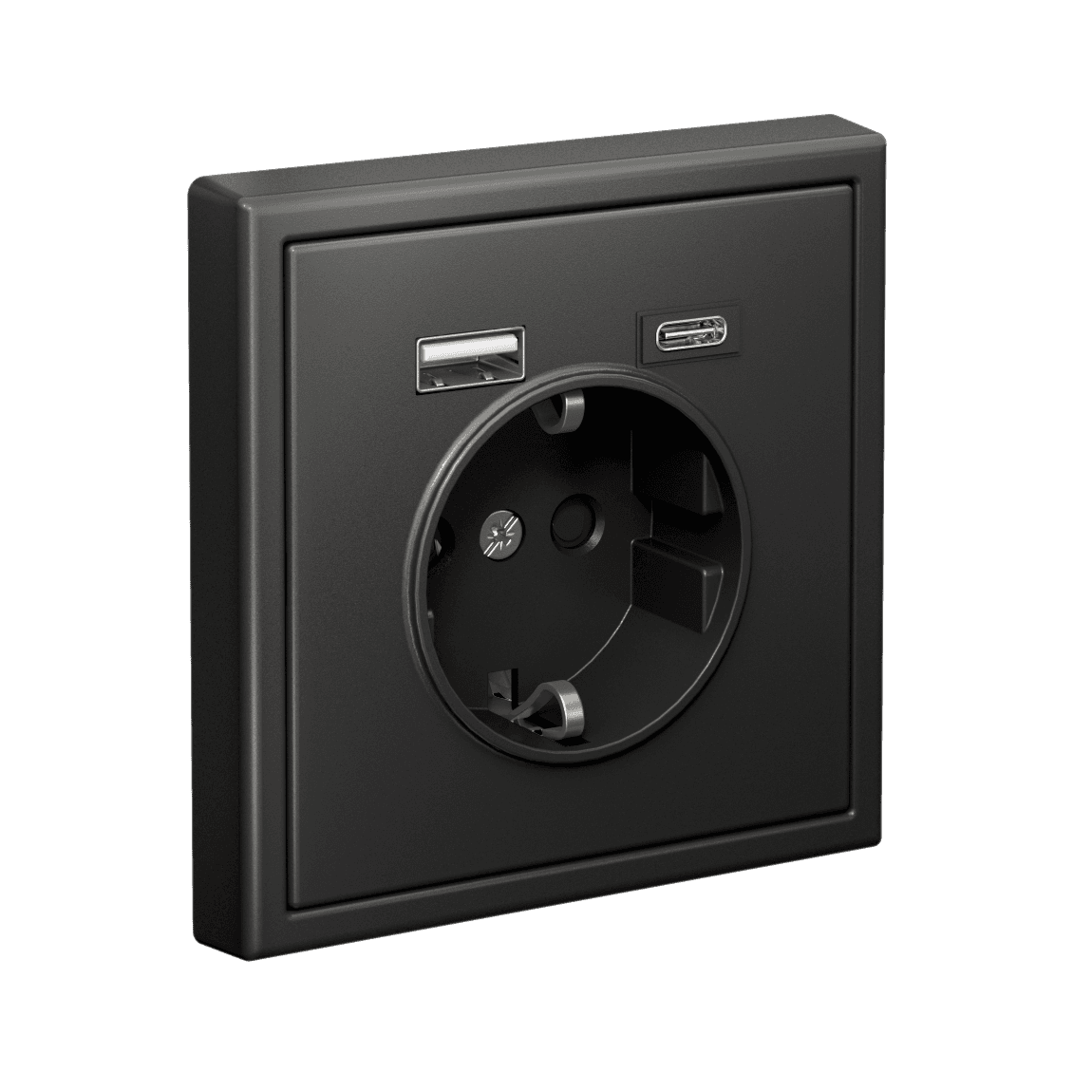 ARTGALLERY розетка 16А с 2 USB A+C, 5В/2,4А/3,0А, 2х5В/1,5А, механизм, базальт