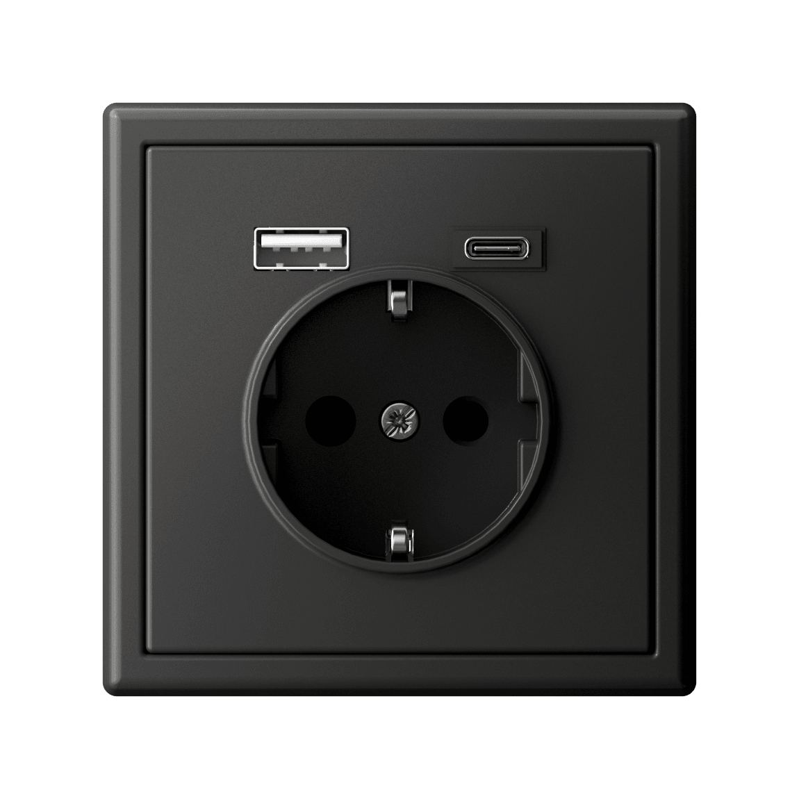 ARTGALLERY розетка 16А с 2 USB A+C, 5В/2,4А/3,0А, 2х5В/1,5А, механизм, базальт