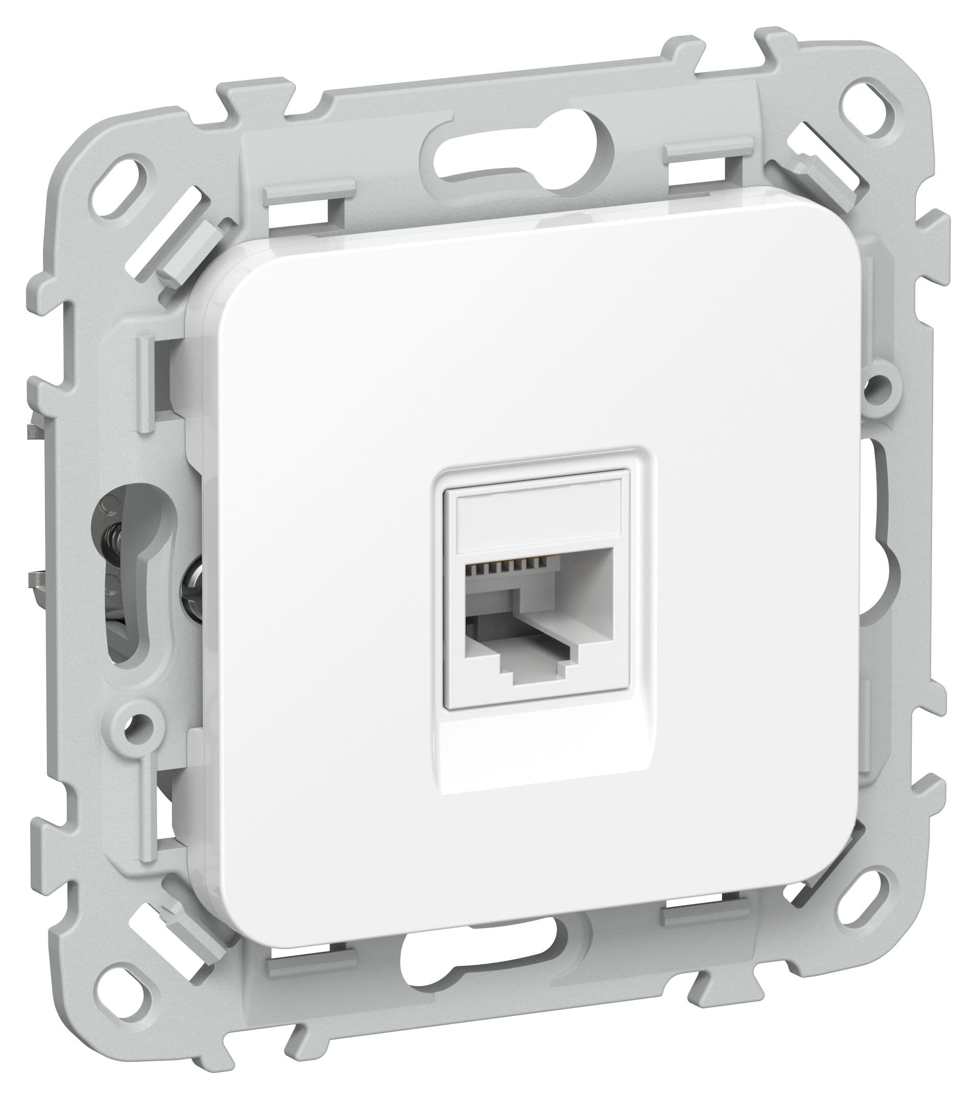 FLITE Розетка компьютерная RJ45 категория 5Е UTP РК5е-1-0-ФлБ белый IEK