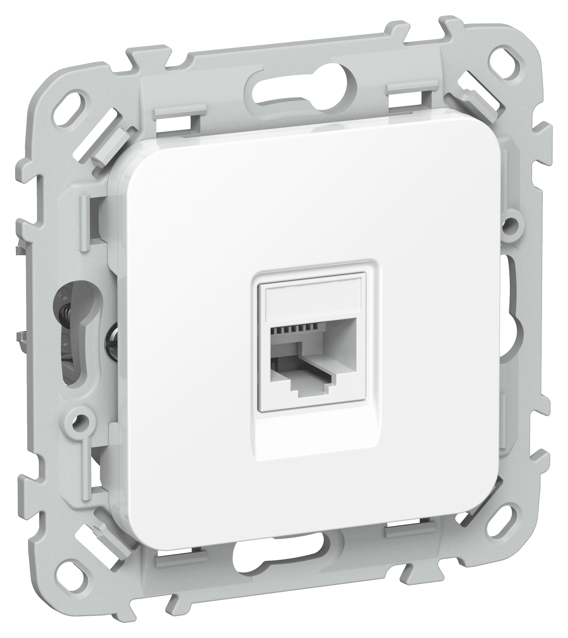 FLITE Розетка компьютерная RJ45 категория 5Е UTP РК5е-1-0-ФлБ белый IEK