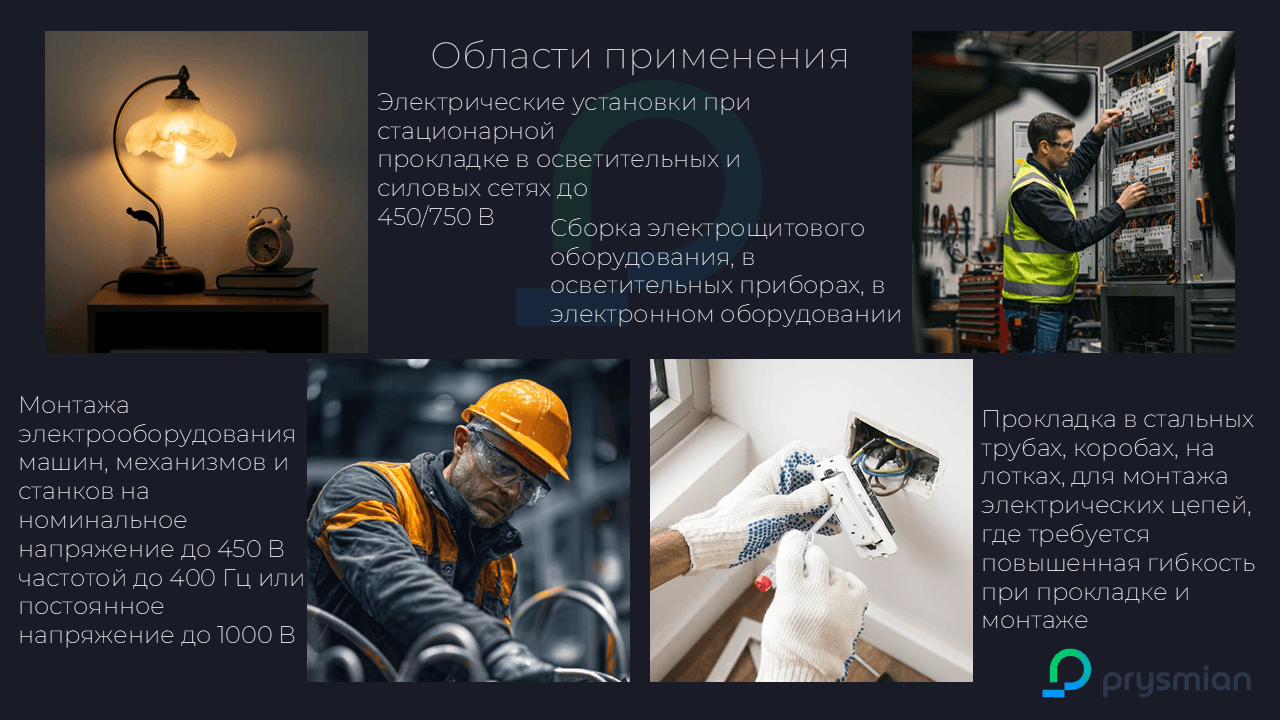 Провод силовой ПуВнг(А)-LS 1х4 белый