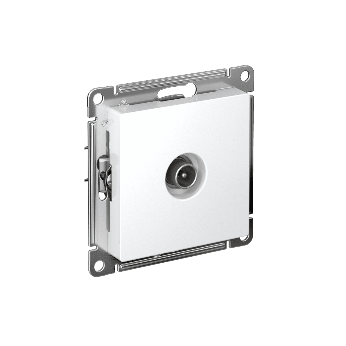 Розетка ATLASDESIGN TV оконечная 1DB механизм белый