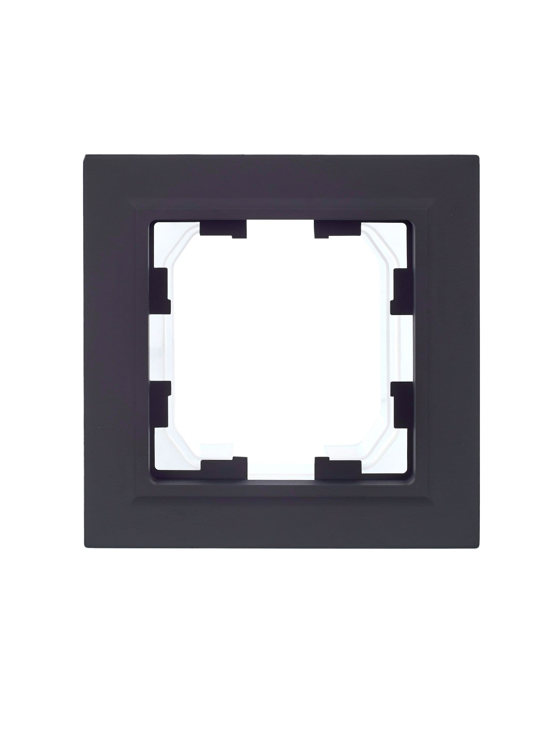 BRITE Рамка 1-местная IP44 РУ-1-БрГ-44 графит