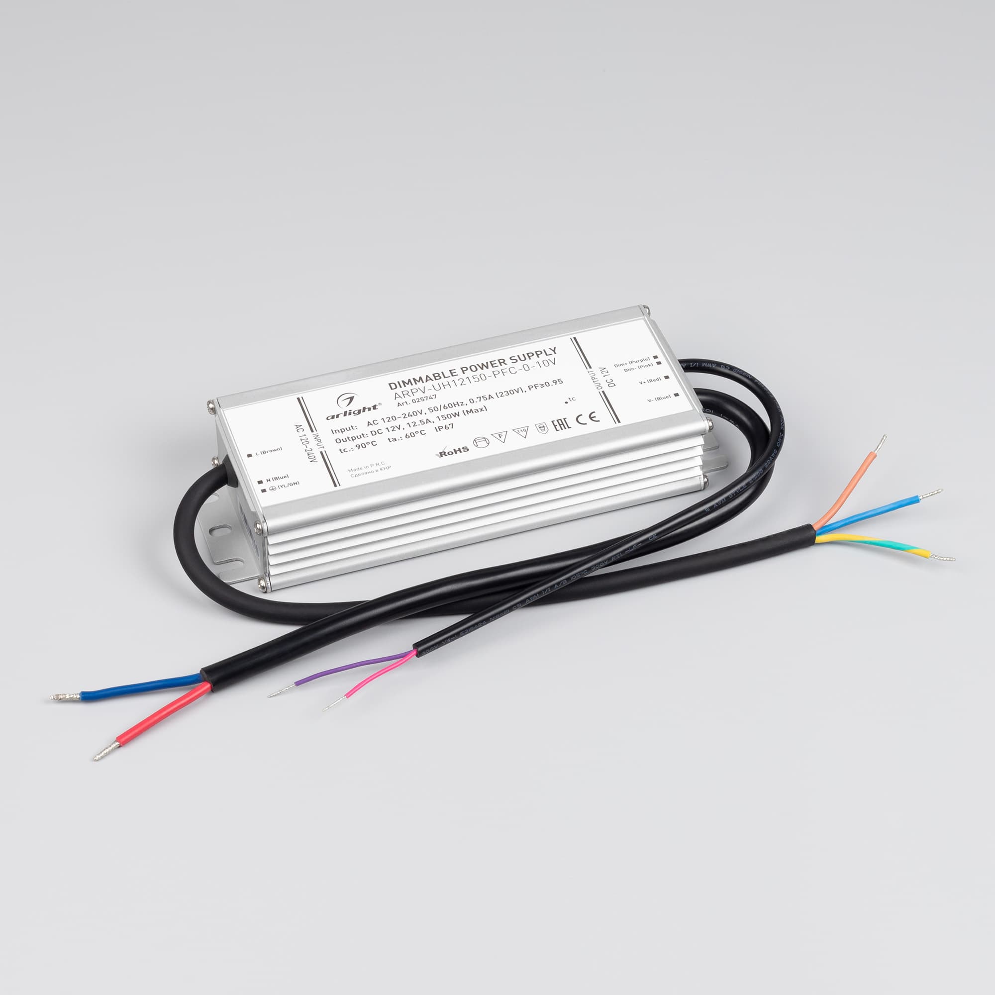Диммер SMART-D3-DIM (12-24V, 8A, 2.4G) (ARL, IP20 Пластик, 5 лет)