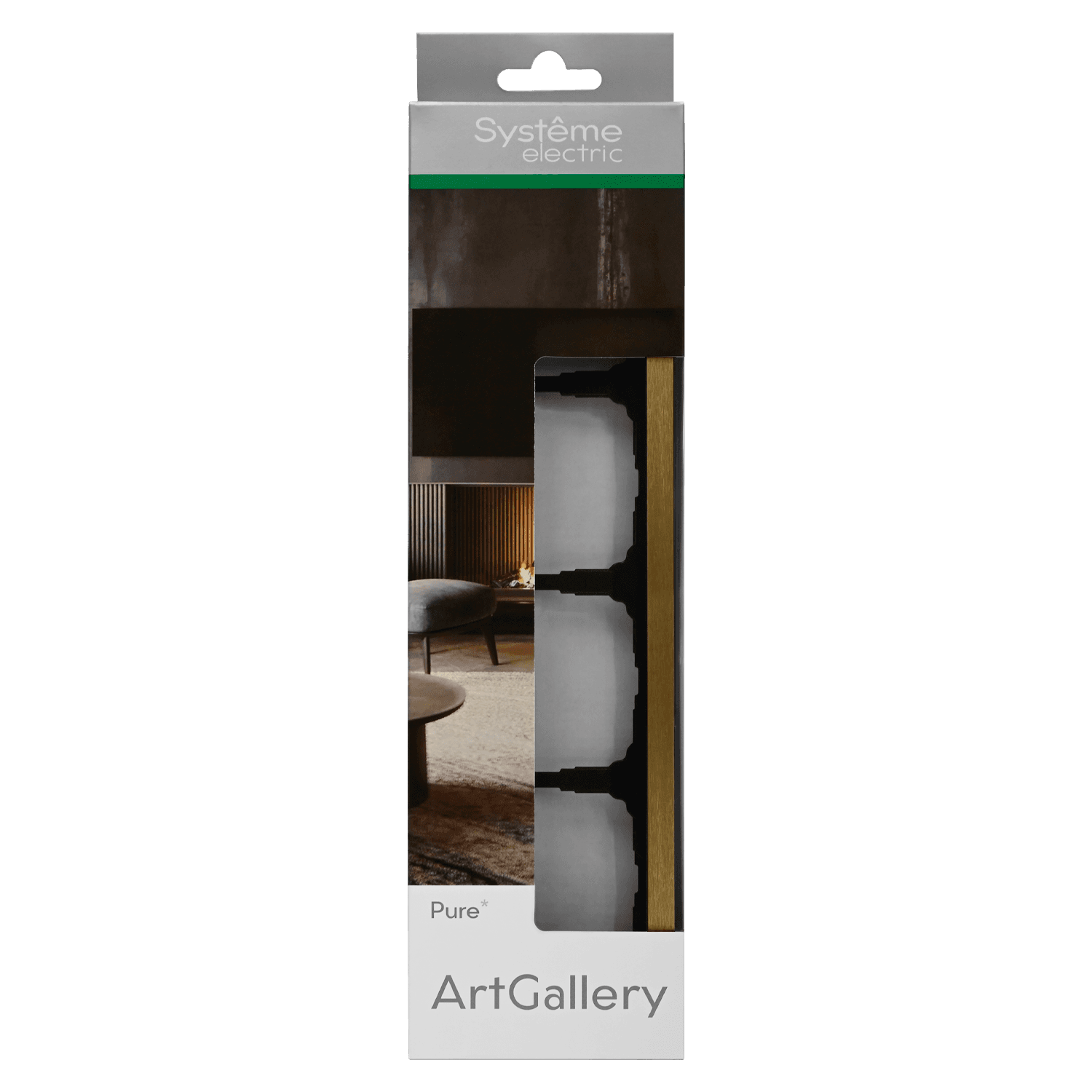 ARTGALLERY PURE 4-постовая РАМКА, МЕТАЛЛ ЛАТУНЬ