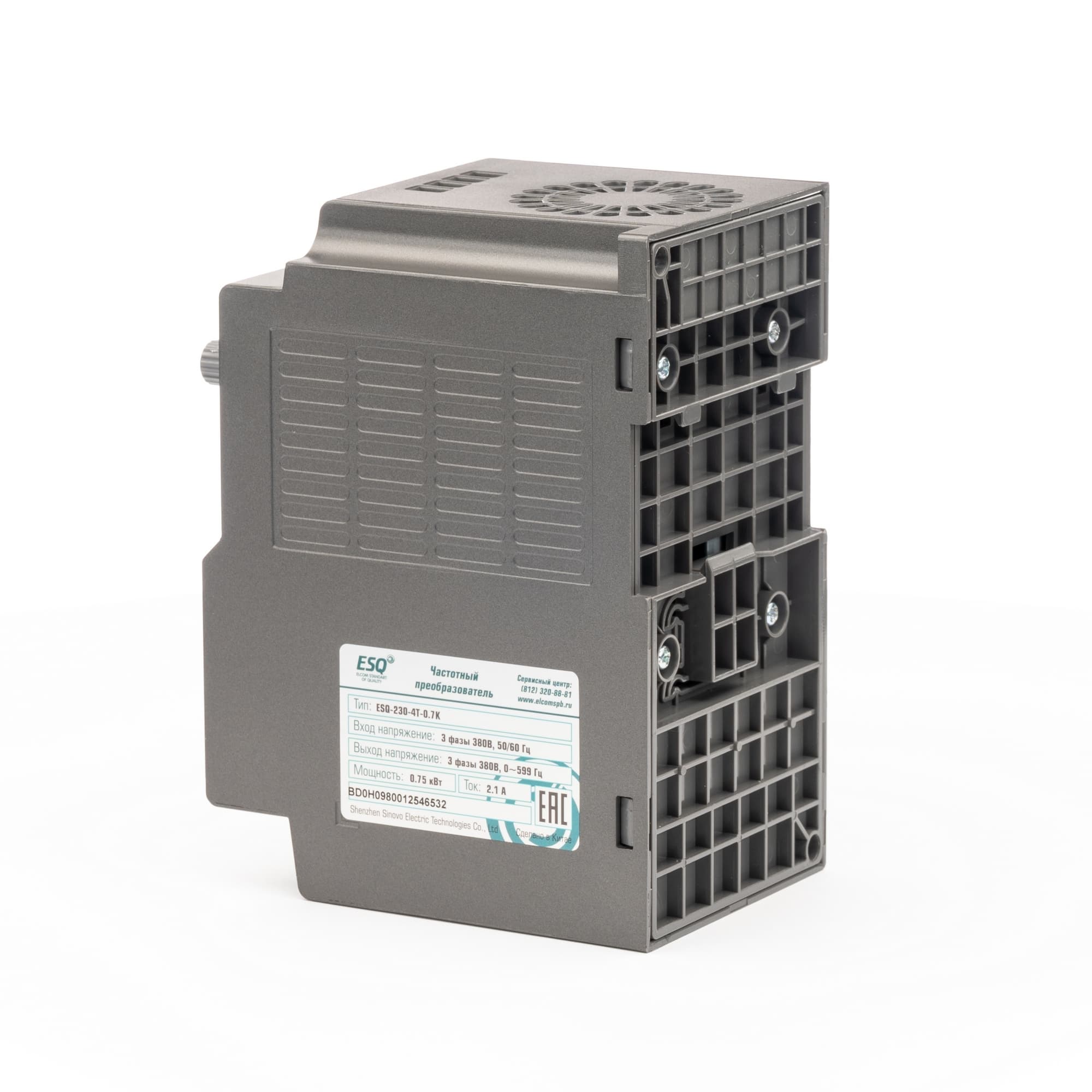 Преобразователь частоты ESQ-230-4T-0.7K 0.75 кВт, 380В