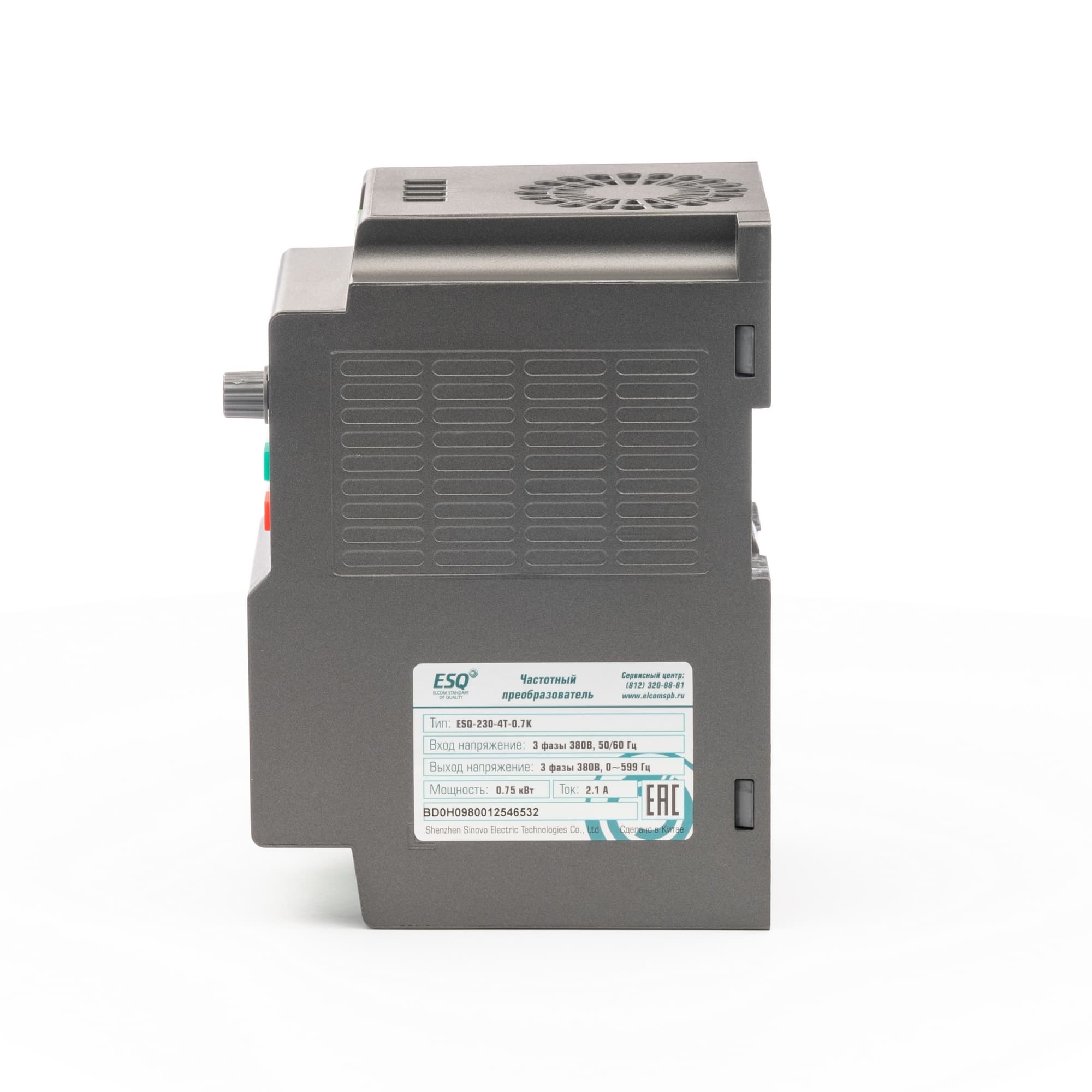 Преобразователь частоты ESQ-230-4T-0.7K 0.75 кВт, 380В