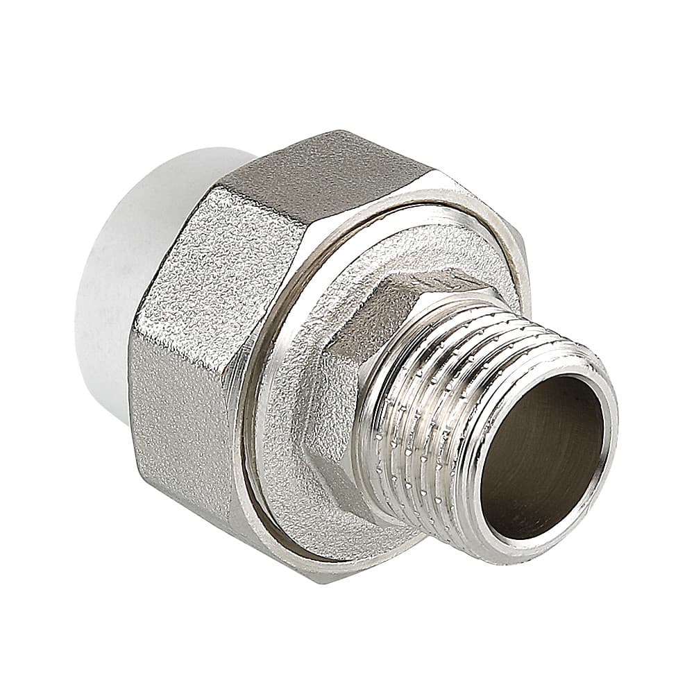 Муфта разъемная 25x3/4' НР полипропиленовая PPR американка, белая