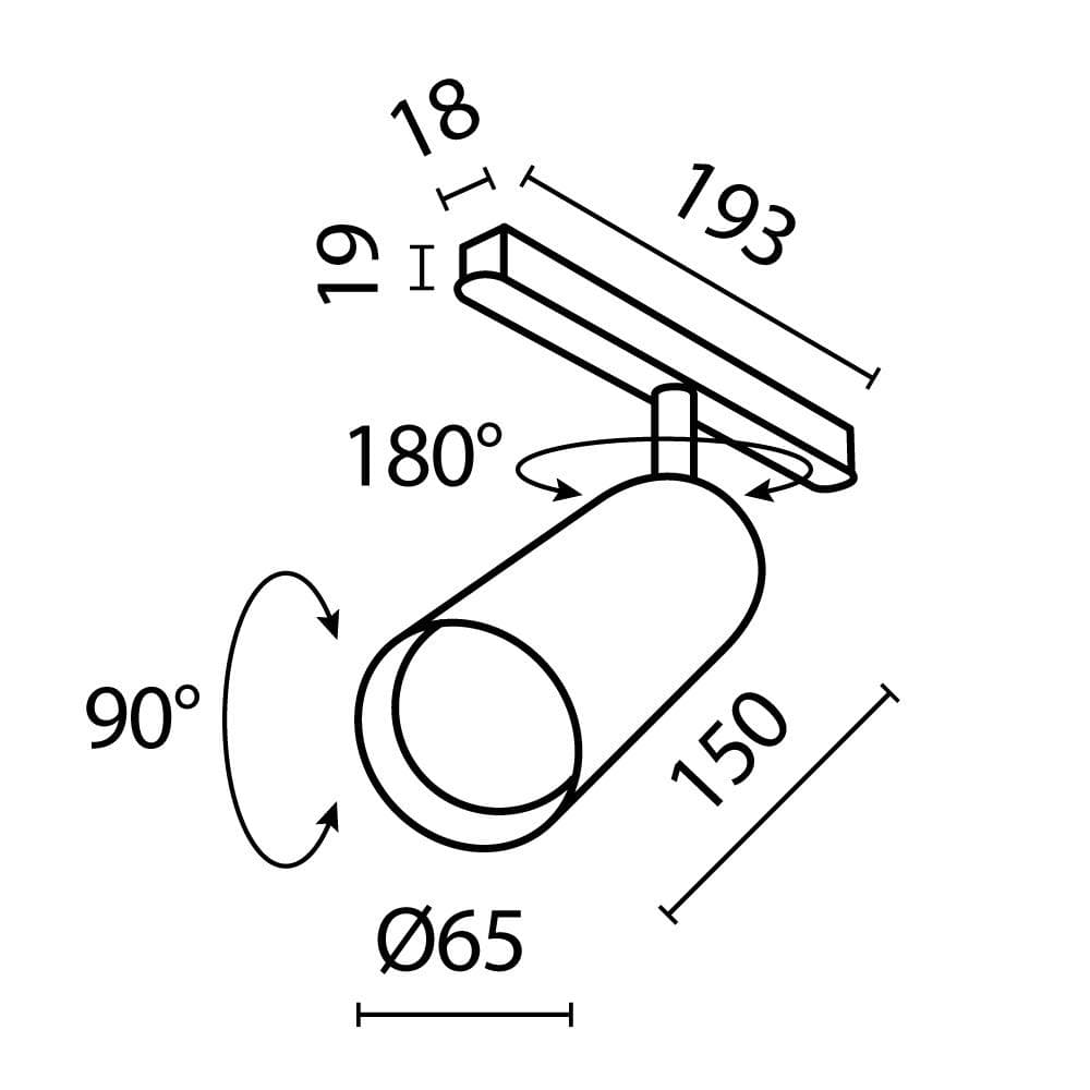 Светильник трековый Focus Led Exility 4000K 20Вт 24 град