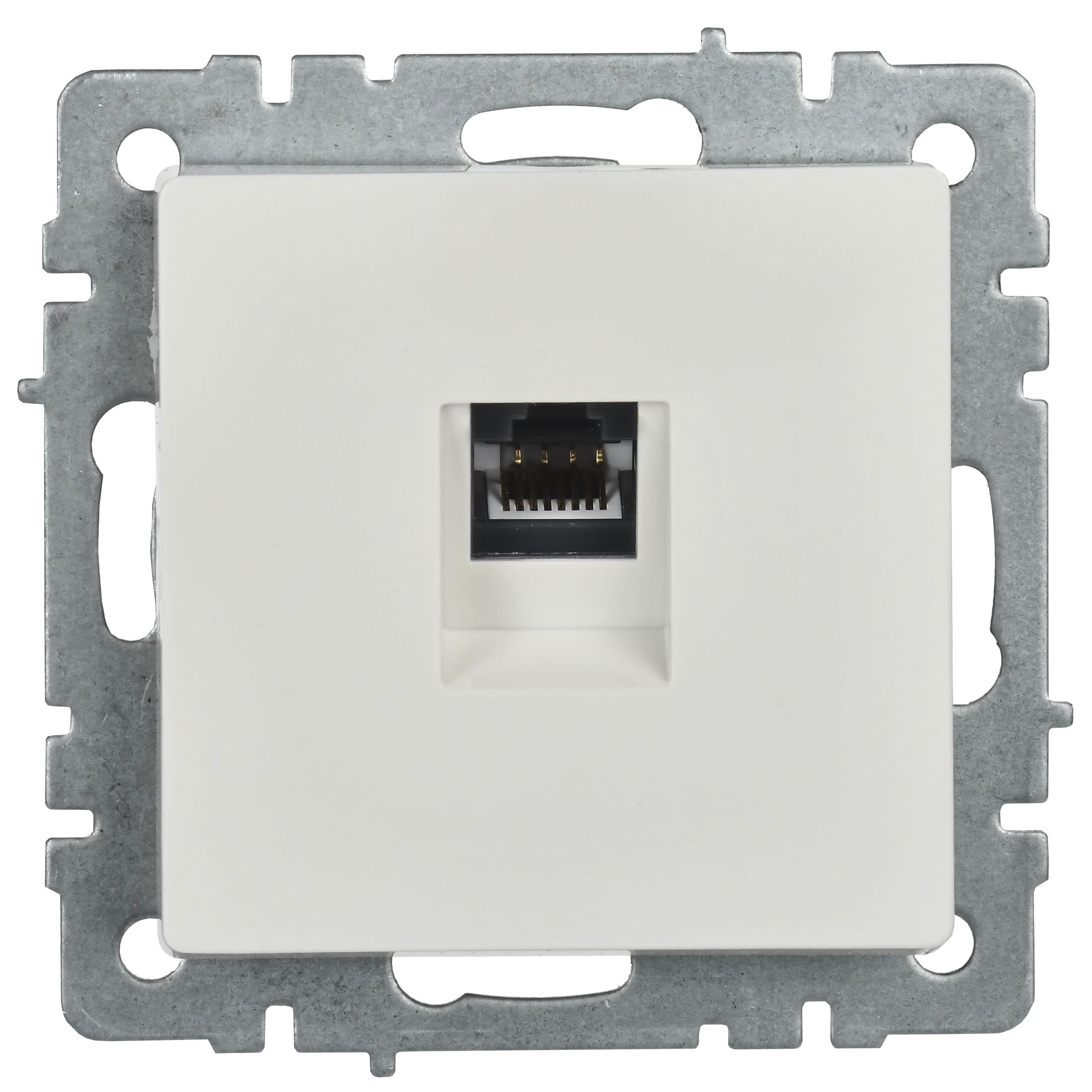 BRITE Розетка компьютерная RJ45 кат.6 РК11-БрБ белый IEK