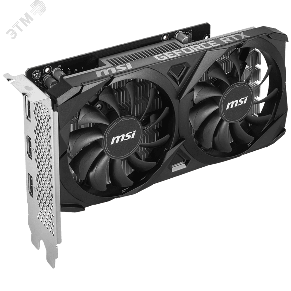 Видеокарта RTX3050 VENTUS 2X E 6G OC, NVIDIA      GeForce RTX 3050, GDDR6, PCI-Express 4.0