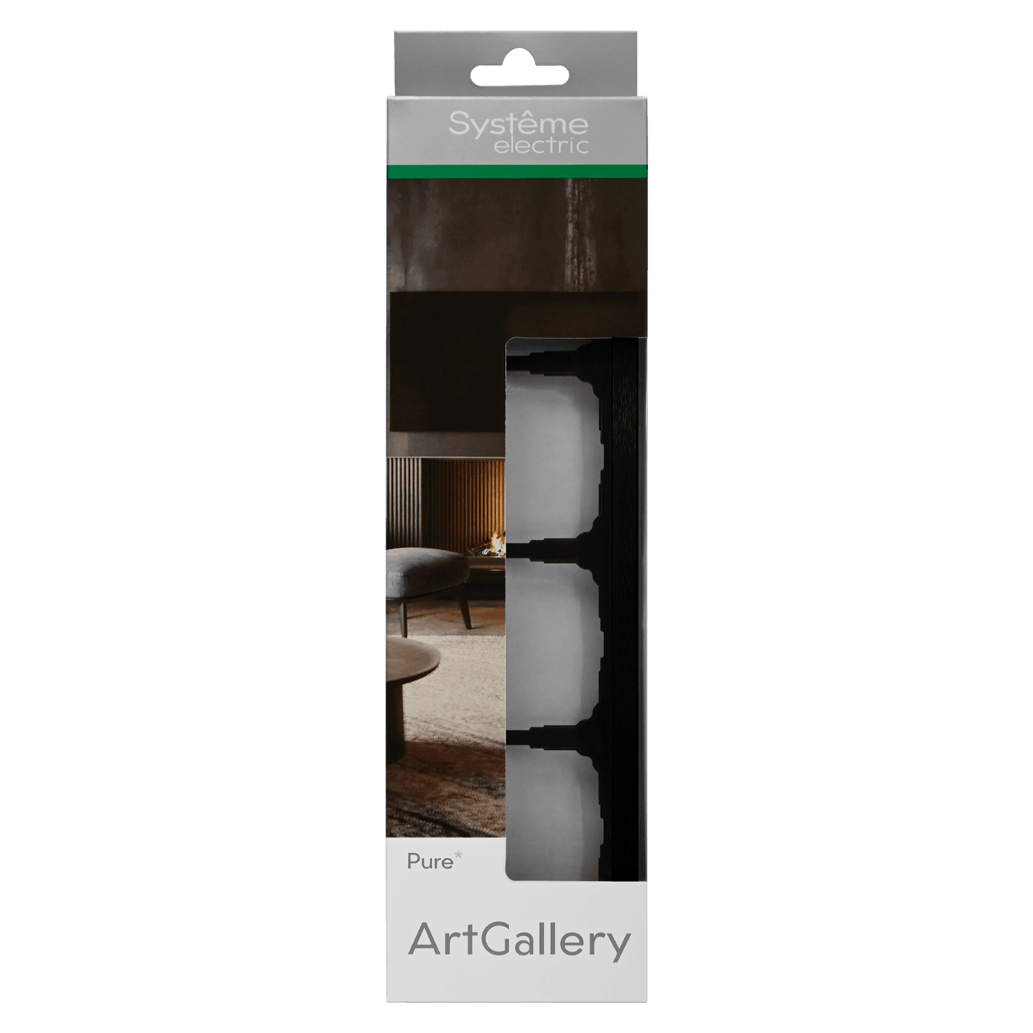 ARTGALLERY PURE 4-постовая РАМКА, МЕТАЛЛ ОНИКС