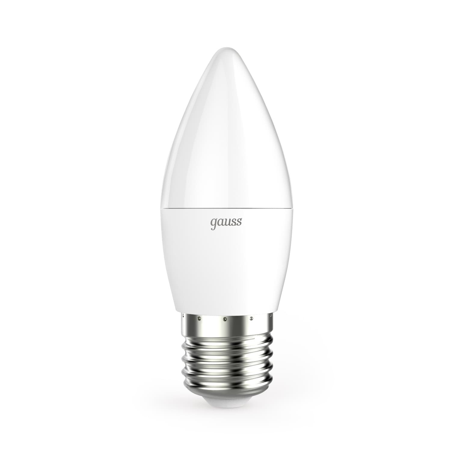 Лампа светодиодная LED 6.5 Вт 550 лм 4100К свеча нейтральный E27 AC 220В Black