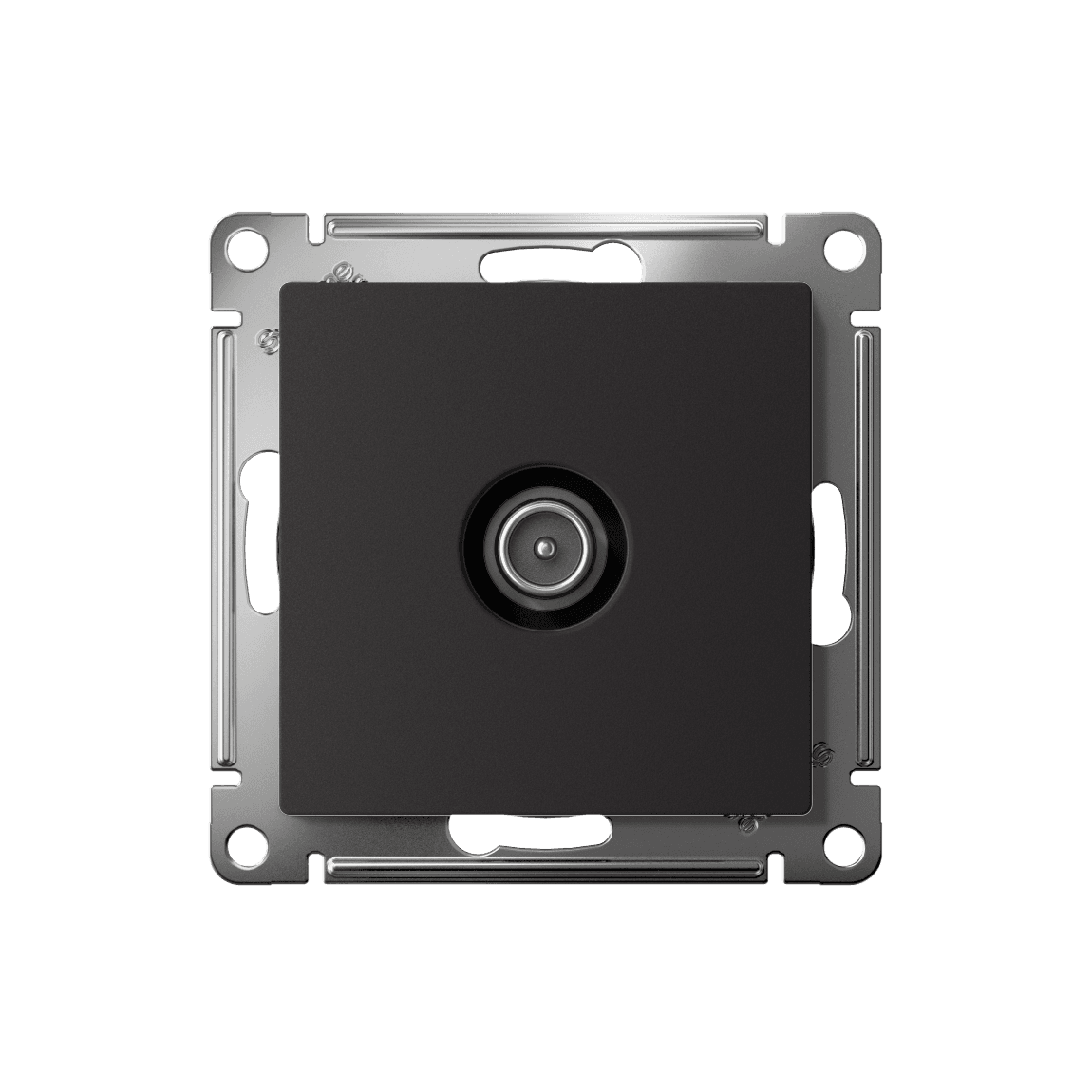 Розетка ATLASDESIGN TV оконечная 1DB механизм карбон