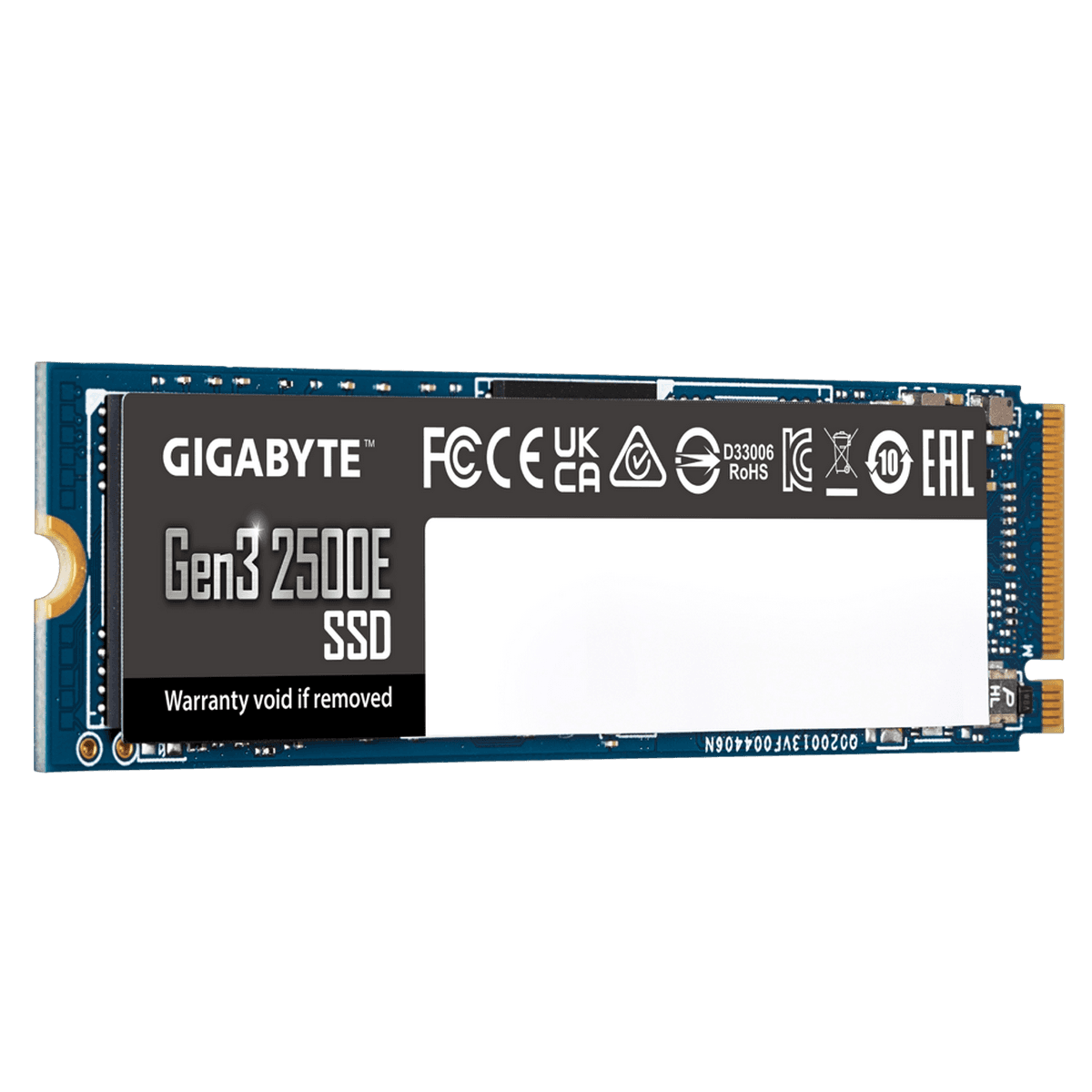 Накопитель SSD M.2 2280 1TB Gen3 2500E, PCIe 3.0  x4, NVMe 1.3