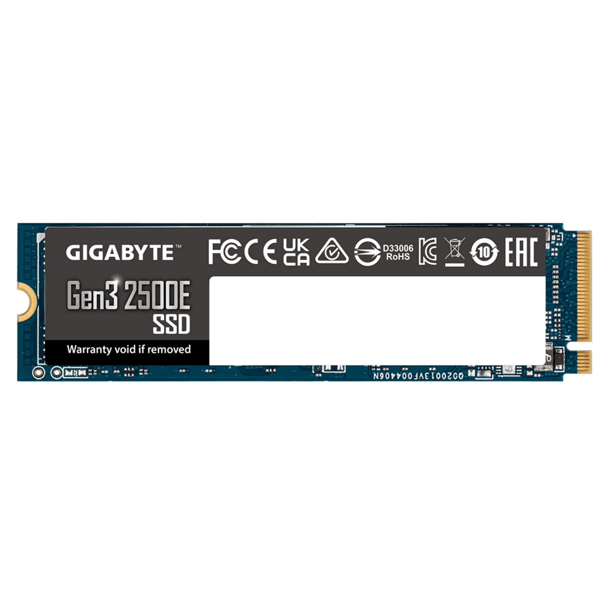 Накопитель SSD M.2 2280 1TB Gen3 2500E, PCIe 3.0  x4, NVMe 1.3