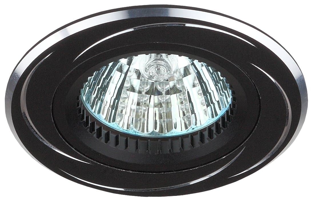 KL34 AL/BK Точечные светильники алюминиевый MR16,12V/220V, 50W черный/хром