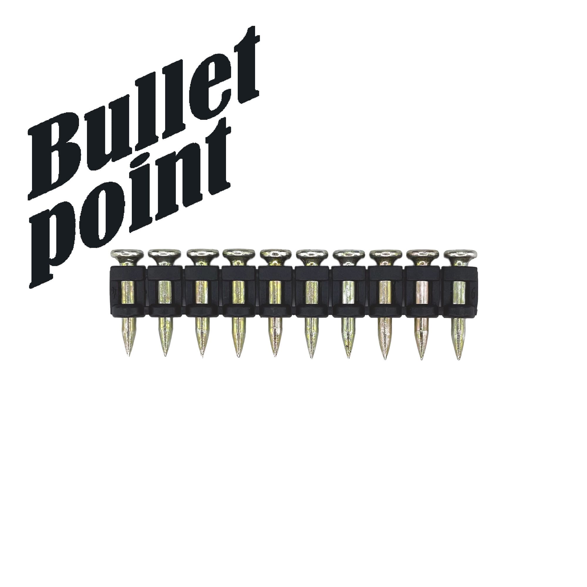 Гвозди усиленные для монтажного пистолетапо бетону  и металлу  CN EG bullet point 3,05х19 мм (1000 шт)