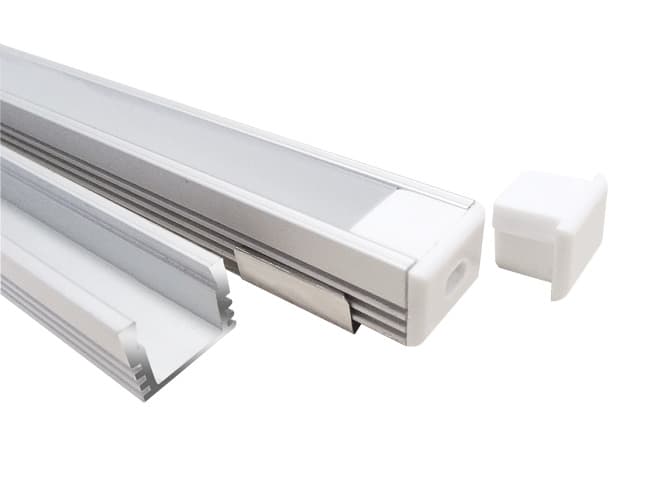 Профиль к LED ленте PAL 1612 накладной анодированный (2м)