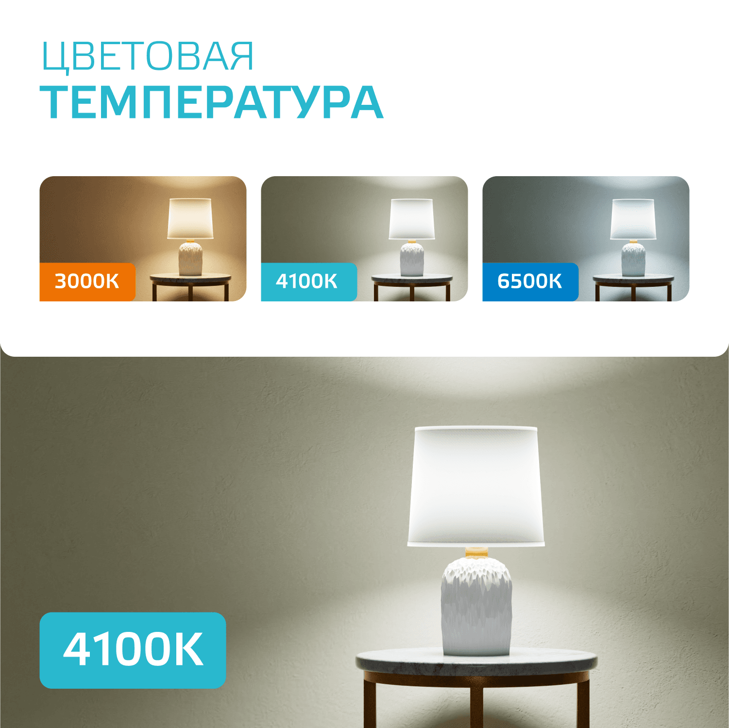 Лампа светодиодная LED 10 Вт 920 лм 4100К А60 груша нейтральный E27 AC 220В Elementary