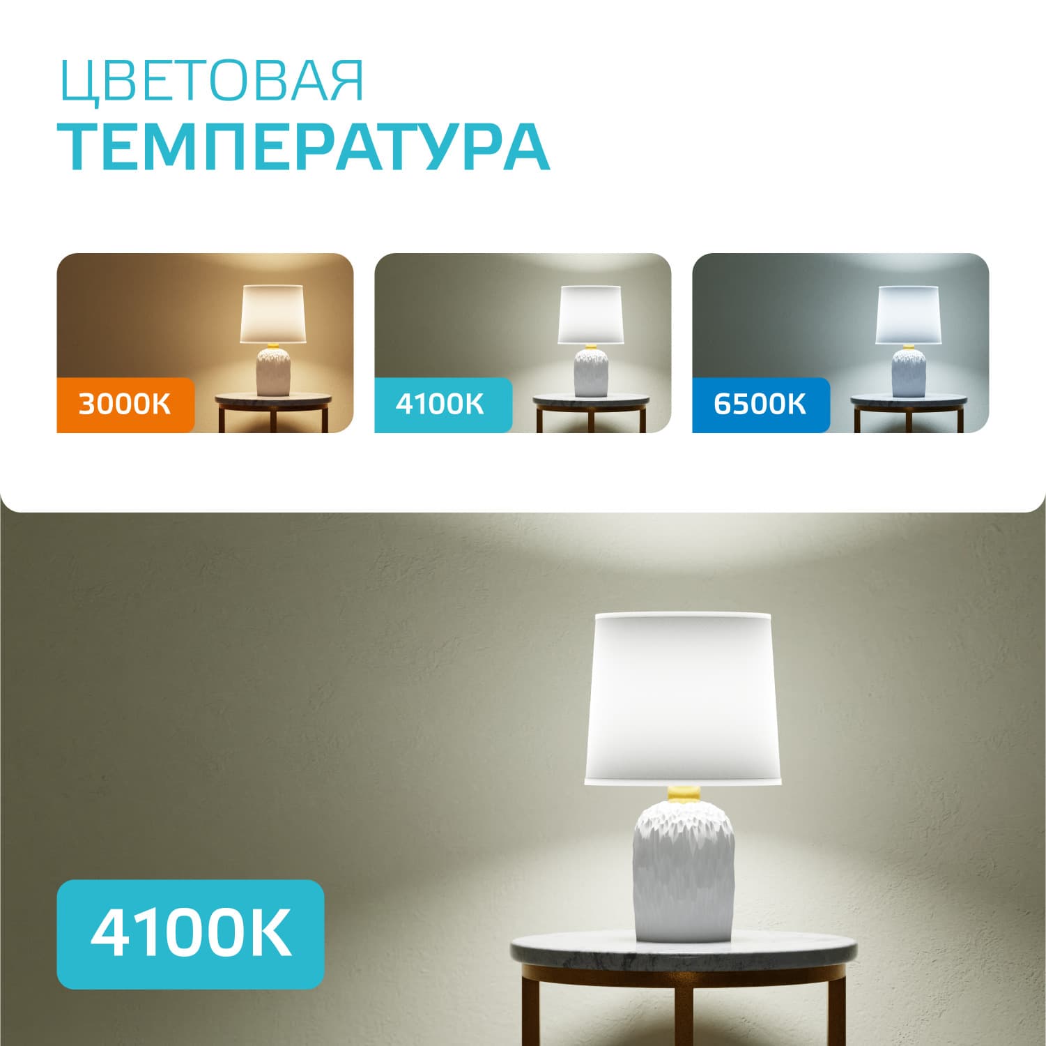 Лампа светодиодная LED 10 Вт 920 лм 4100К А60 груша нейтральный E27 AC 220В Elementary