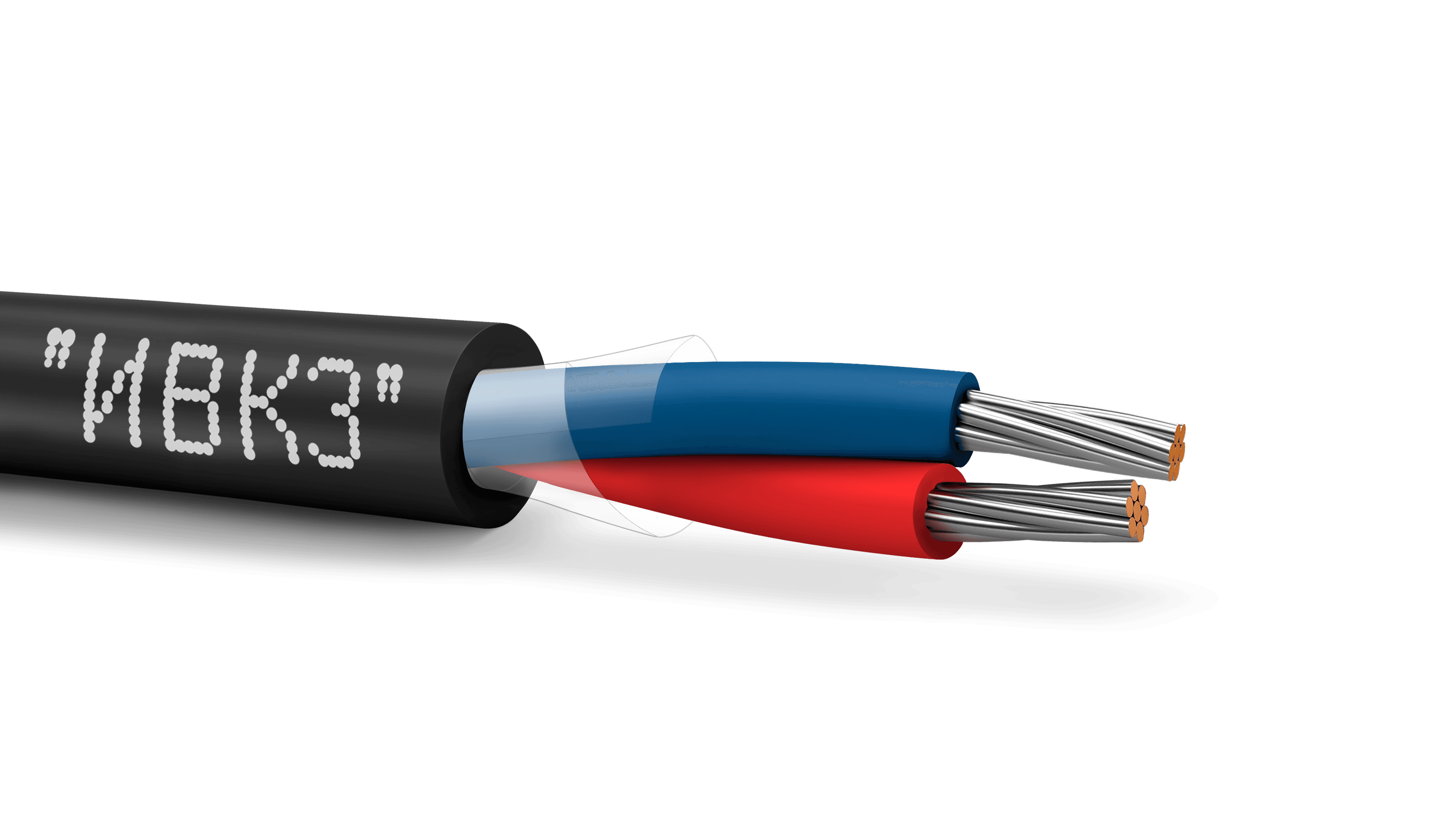 Кабель монтажный МКШВнг(A)-HF 1х2х0.75  ТРТС