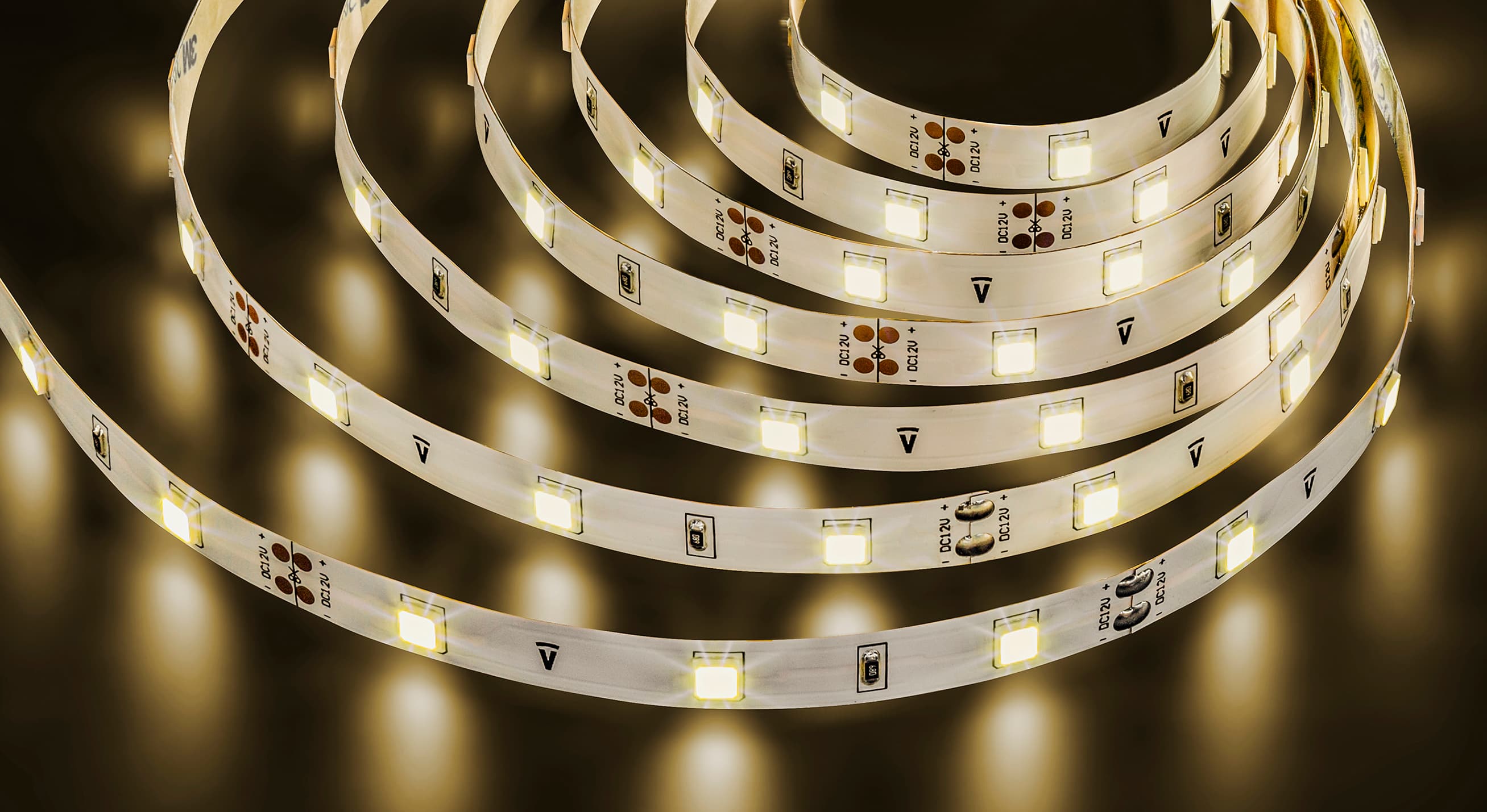 Лента светодиодная 7.2Вт/м 12В 3000К IP20 30LED/м NLS-5050 5м