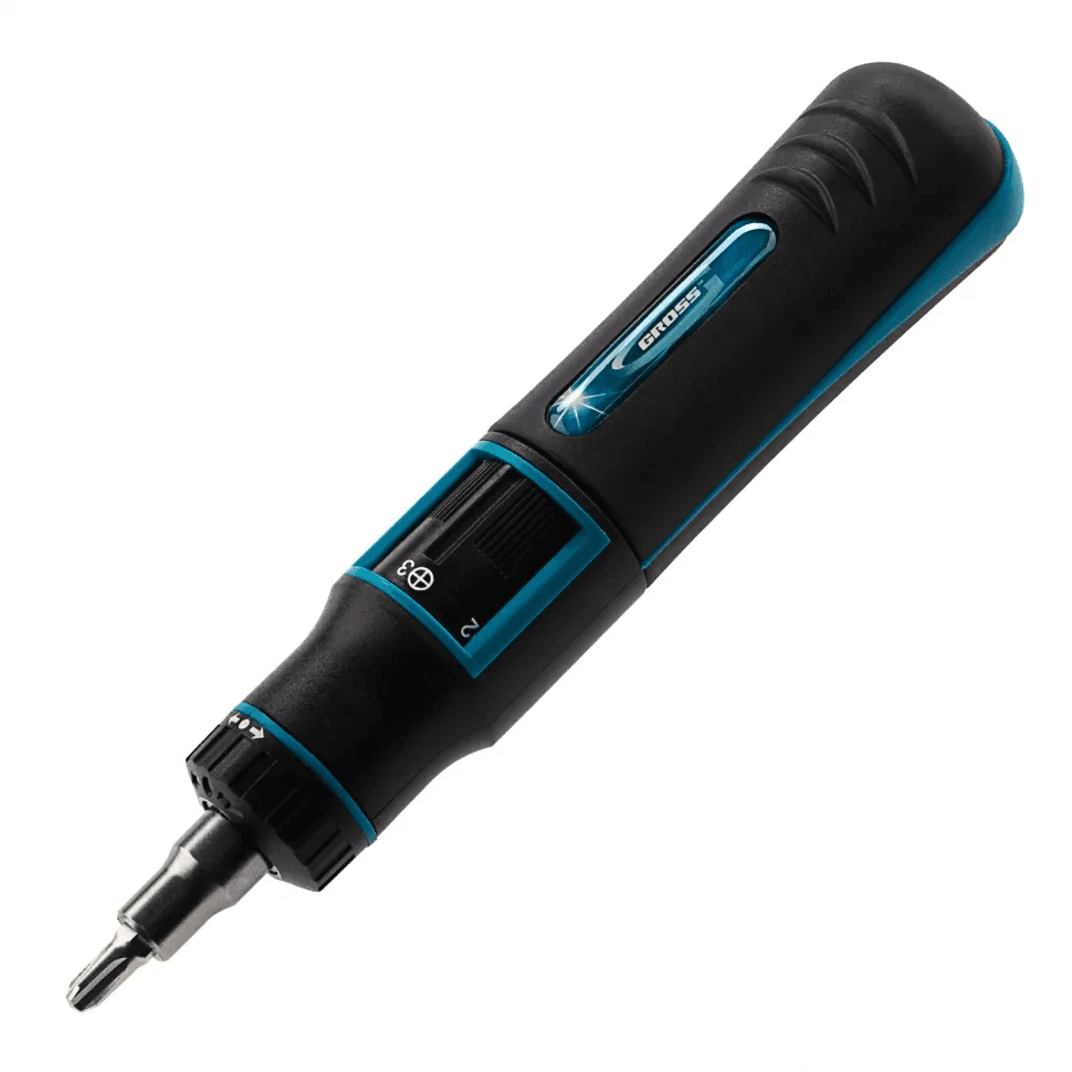 Отвертка-реверс + револ. механизм + биты., 11 пред., PH + SL + Torx + Hex, S2, 2к рукоятка