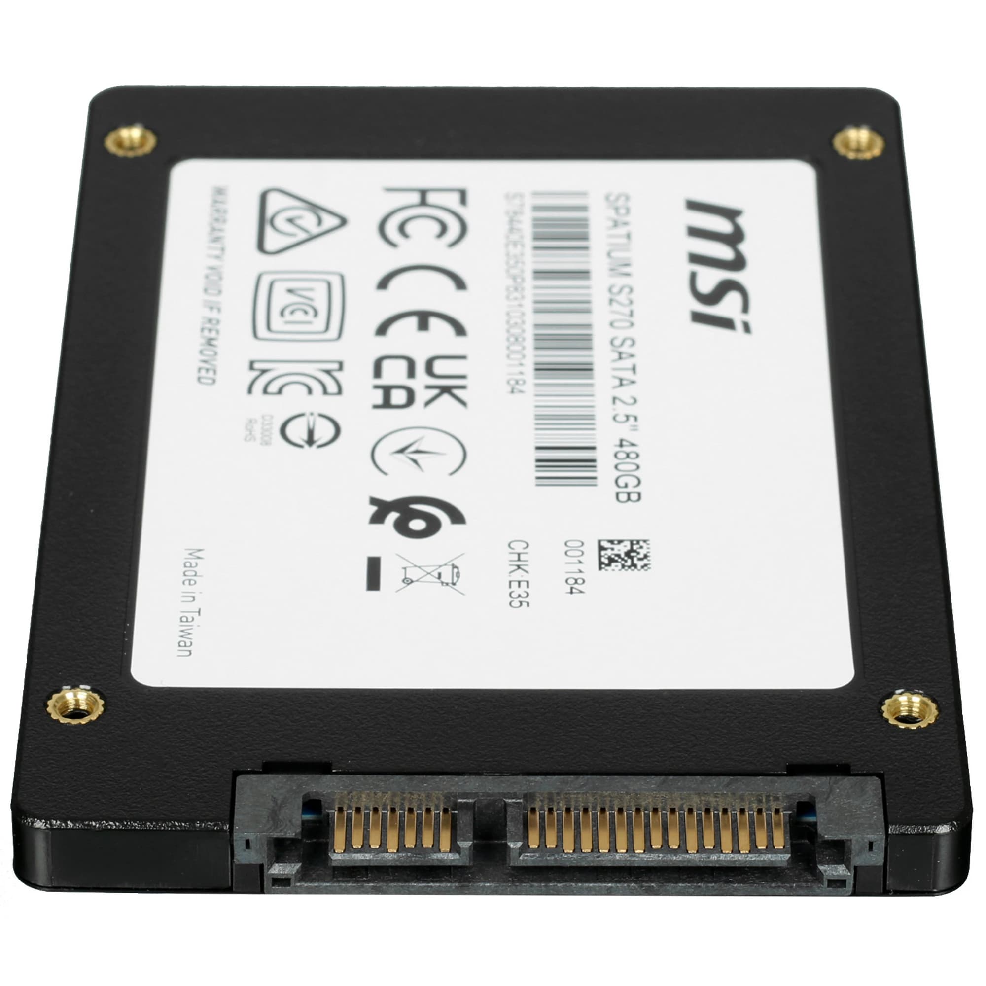 Накопитель SSD 2.5'' 480GB SPATIUM S270, SATAIII, 3D NAND, 500/450 Мб/с