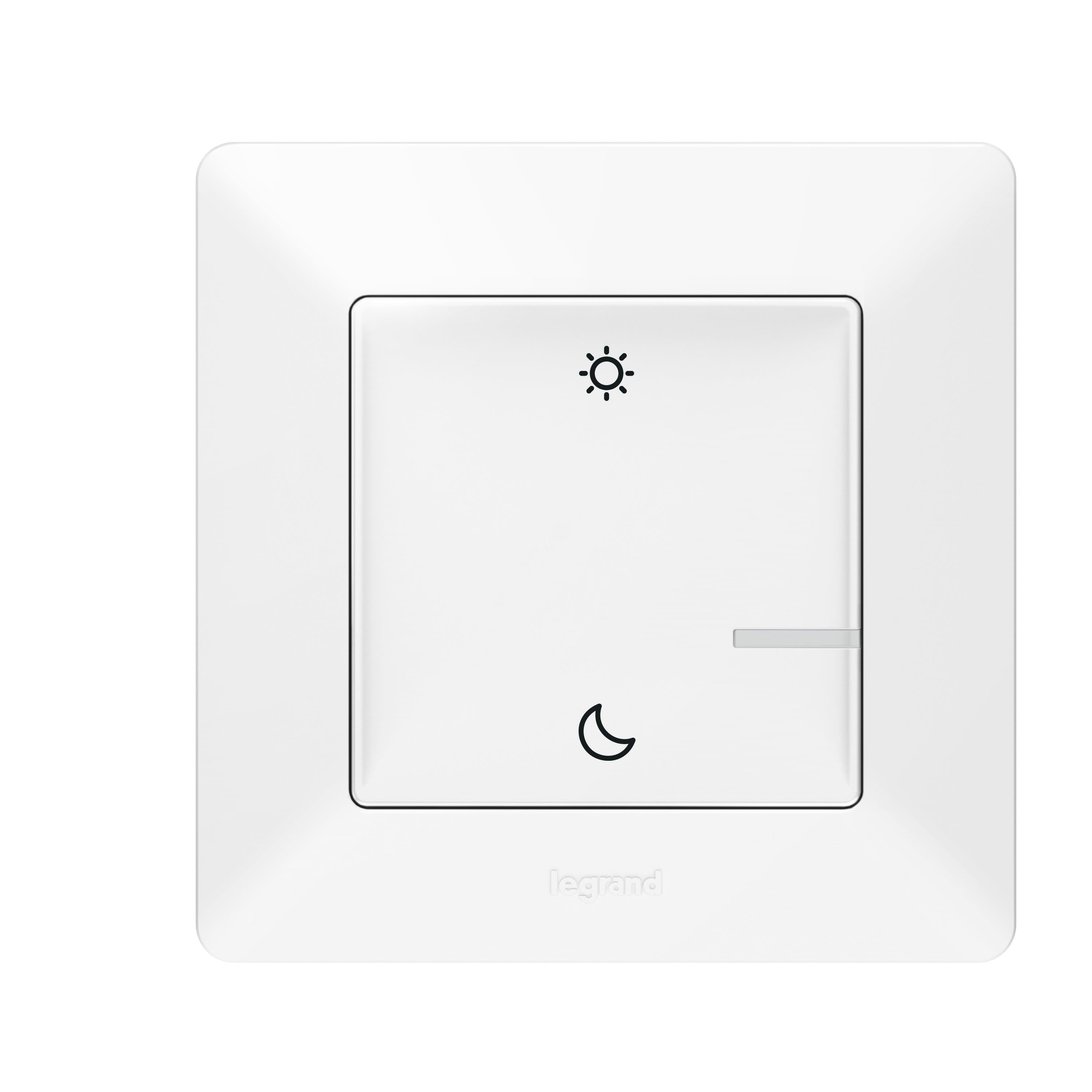 Valena Life with NETATMO  Умный беспроводной сценарный выключатель  День/Ночь . Цвет Белый