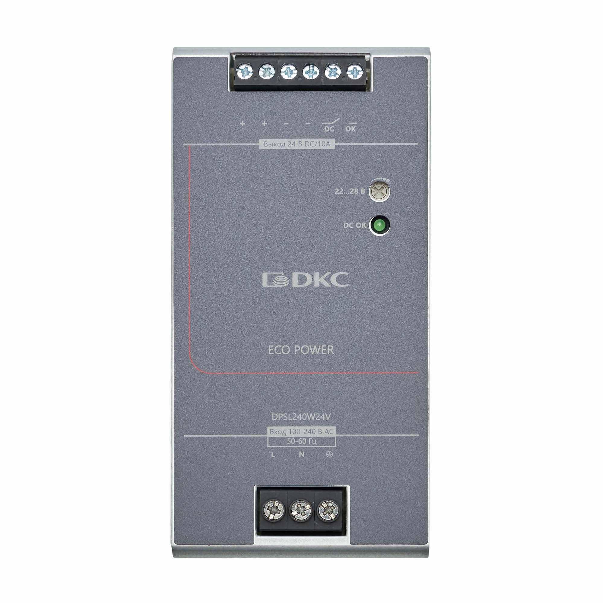 Источник питания ''ECO POWER'', однофазный, 240Вт, 10А, 24В
