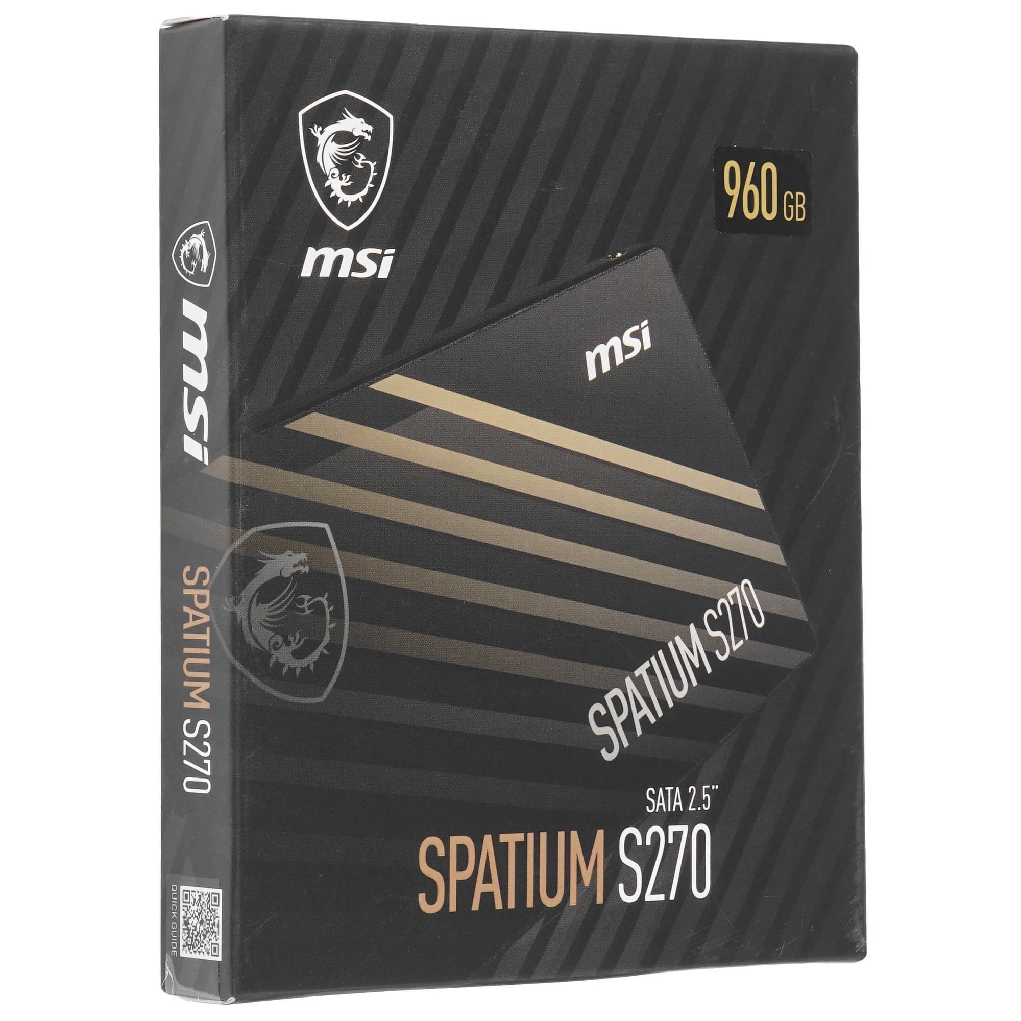Накопитель SSD 2.5'' 960GB SPATIUM S270, SATAIII, 3D NAND, 500/450 Мб/с
