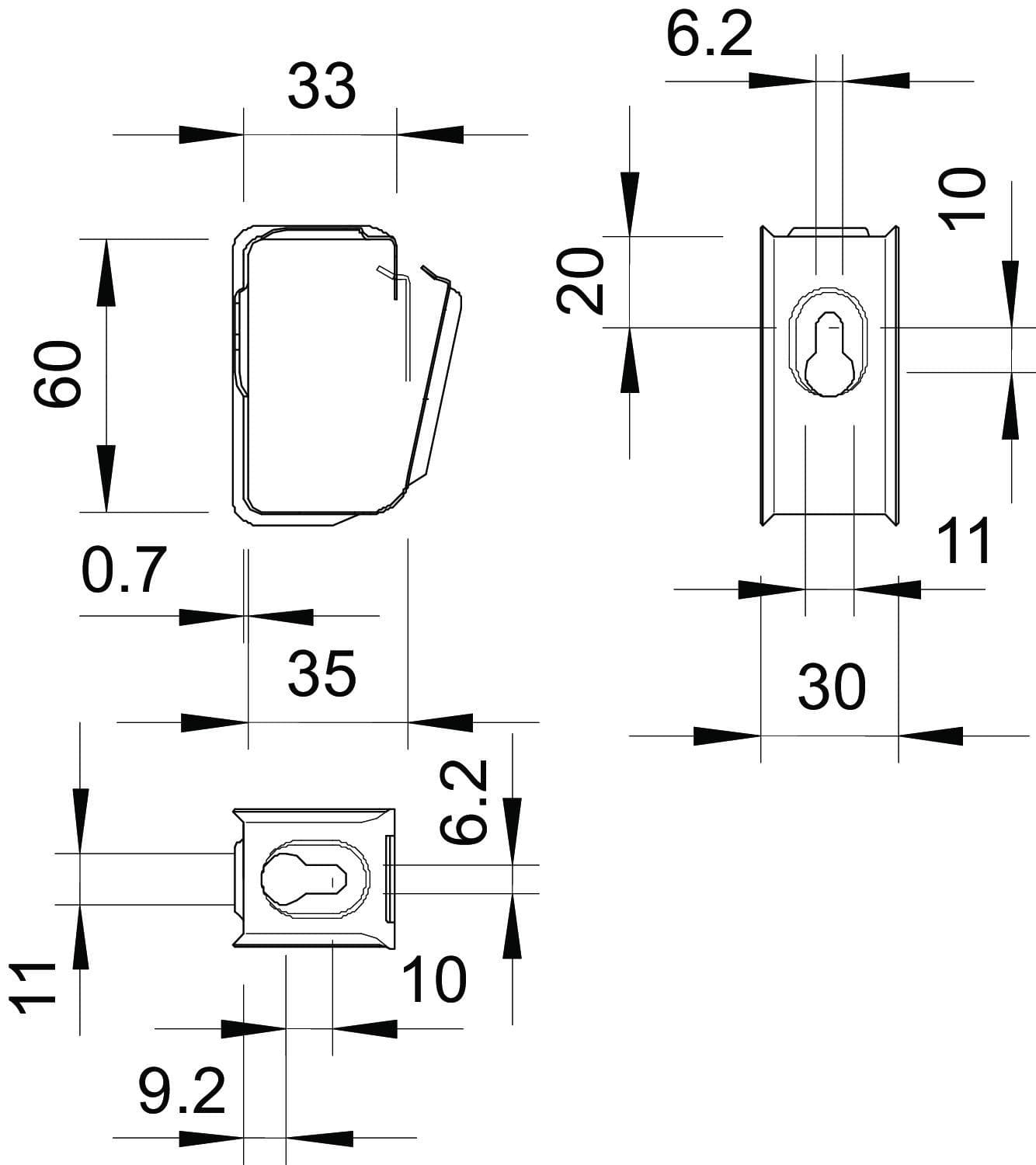 Крепление групповое Grip до 15 проводов NYM 3x1,5 мм, FS (2031 M 15 FS)