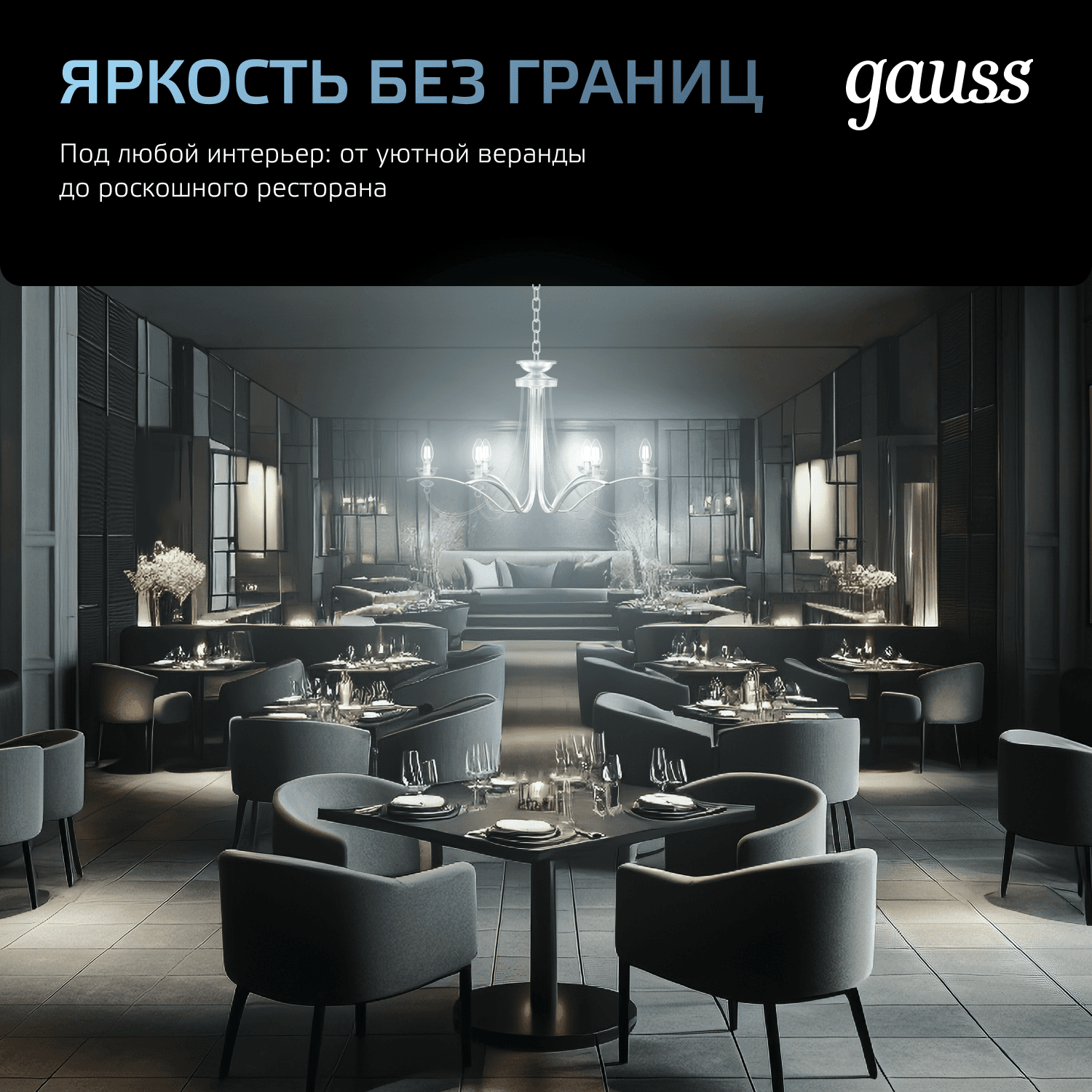 Лампа светодиодная филаментная LED 22 Вт 2100 лм 4100К А70 груша нейтральный E27 AC 220В прозрачная колба Black Filament