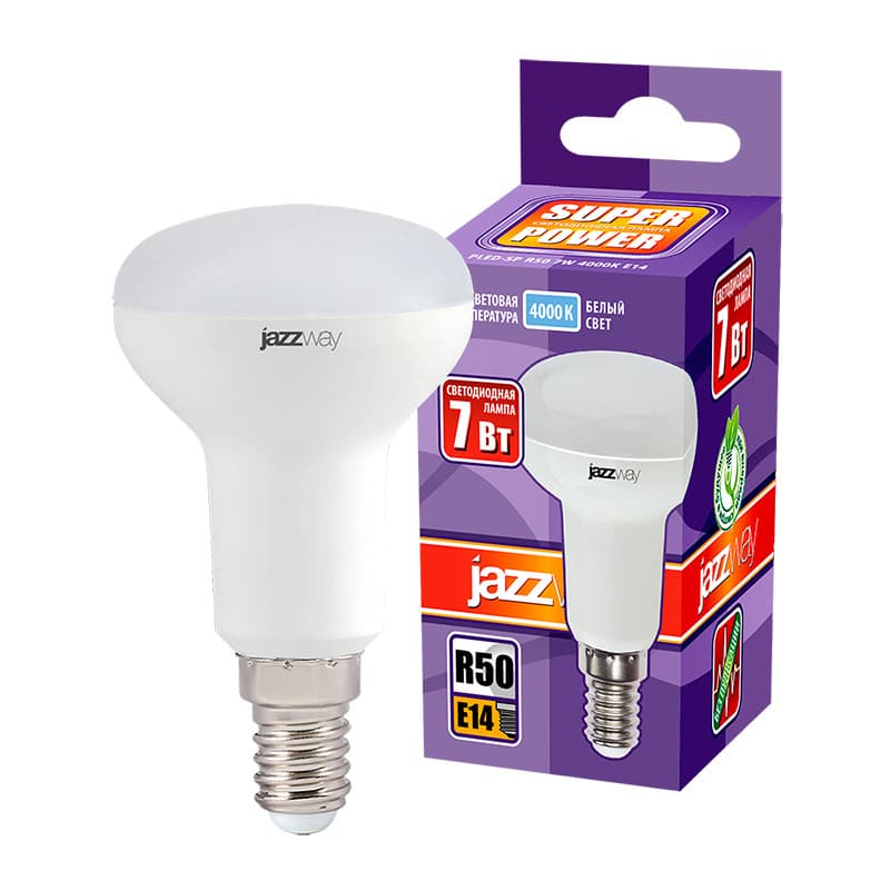 Лампа светодиодная LED 7w 4000K E14 зеркальная 230/50